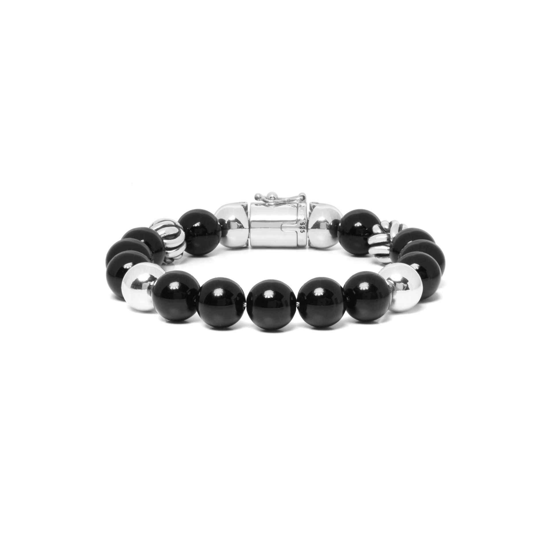 Armband Spirit Bead Zwart Onyx van sterling zilver 188ON