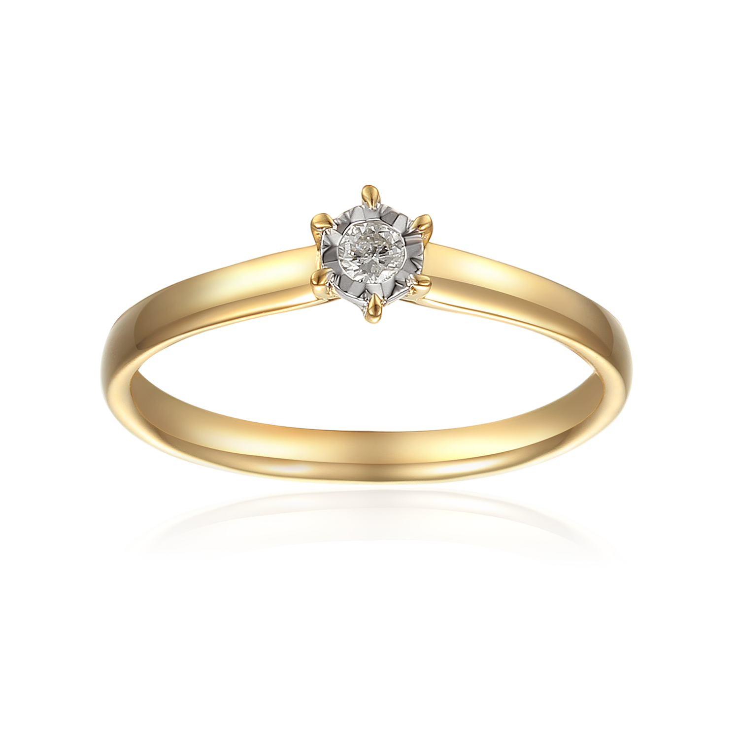 Geelgouden diamant ring SOL-Y720-005-G2