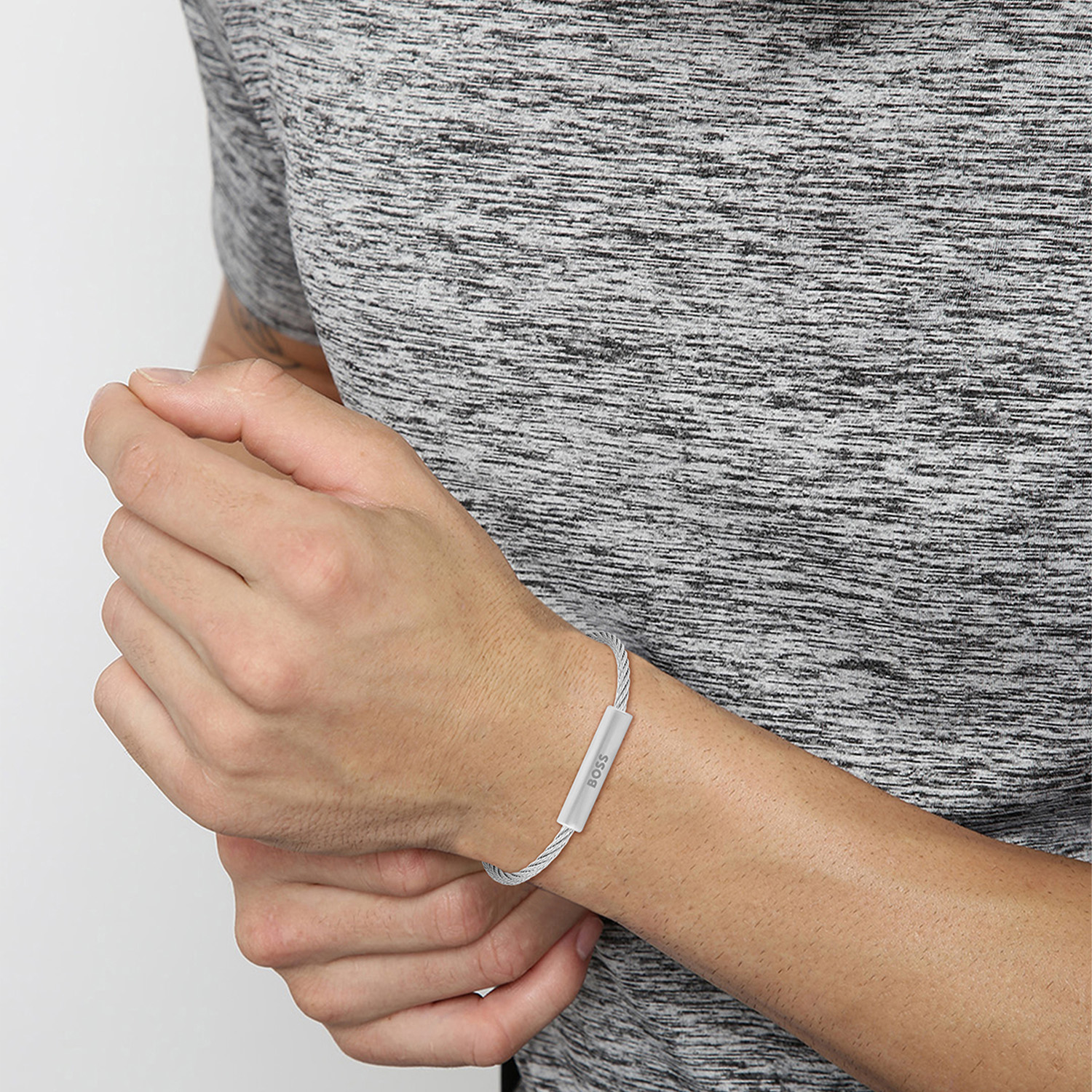 Stalen armband met logo HBJ1580387