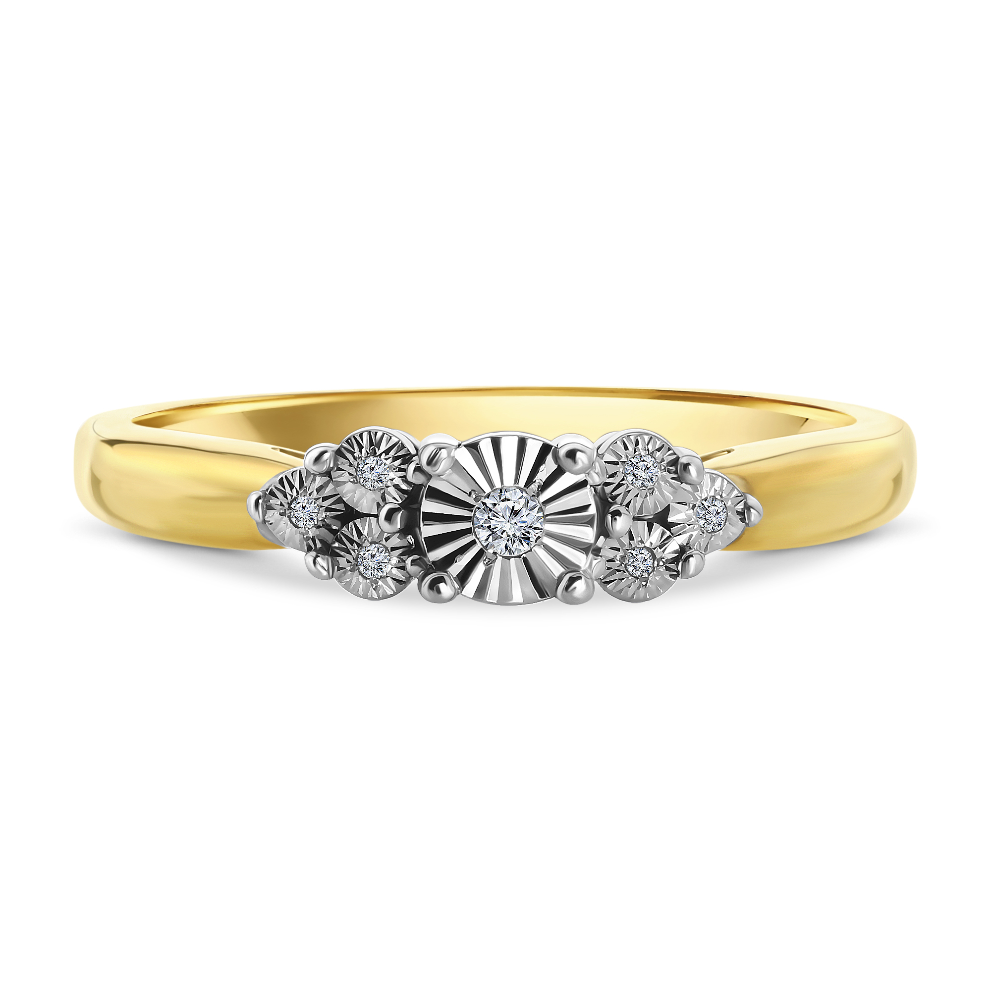 Geelgouden ring met diamant R480-PL-35287-YW