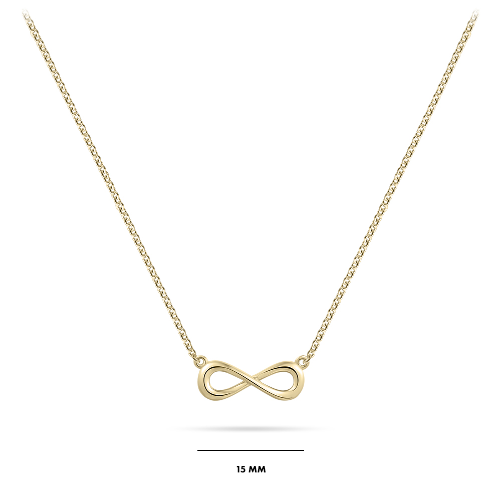 Ketting Infinity gold plated - N1108Y