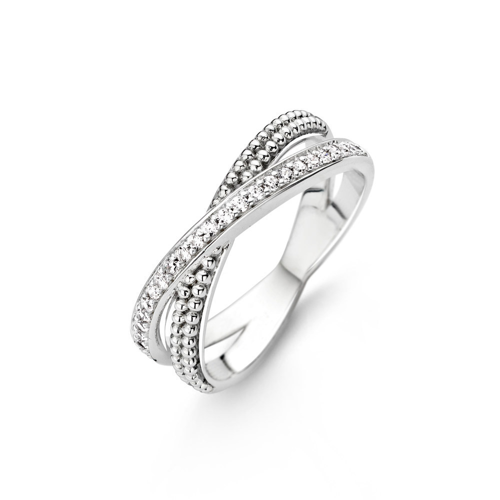 Ring van sterling zilver met zirkonia 12020ZI