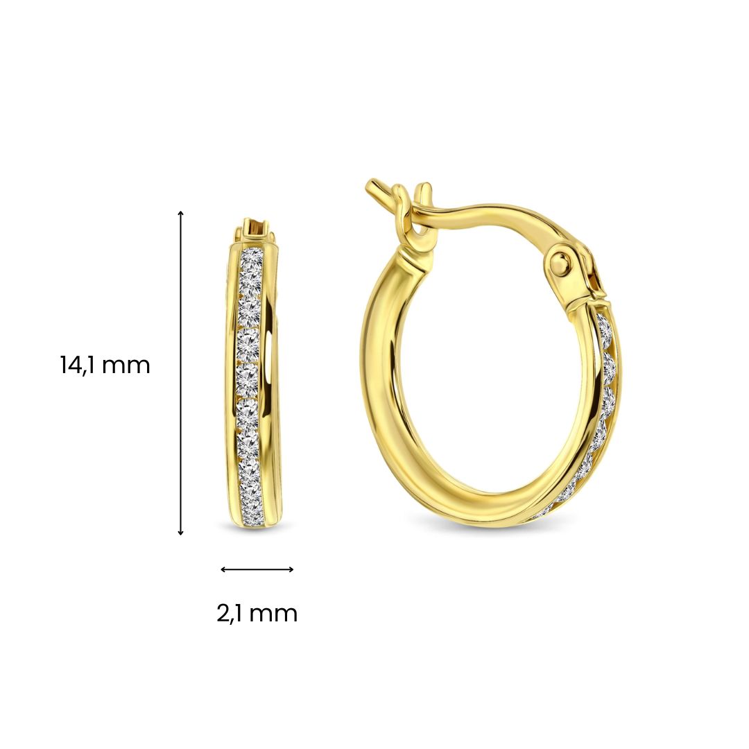 Geelgouden oorringen E173-19375401-Y