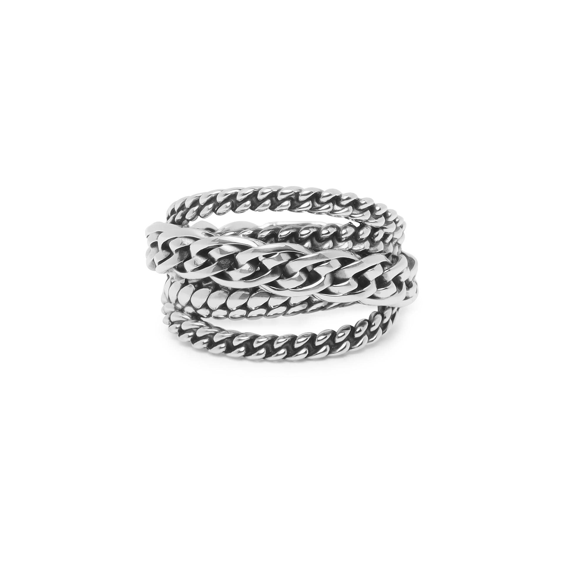 Ring Multi Chain Nathalie van sterling zilver 616
