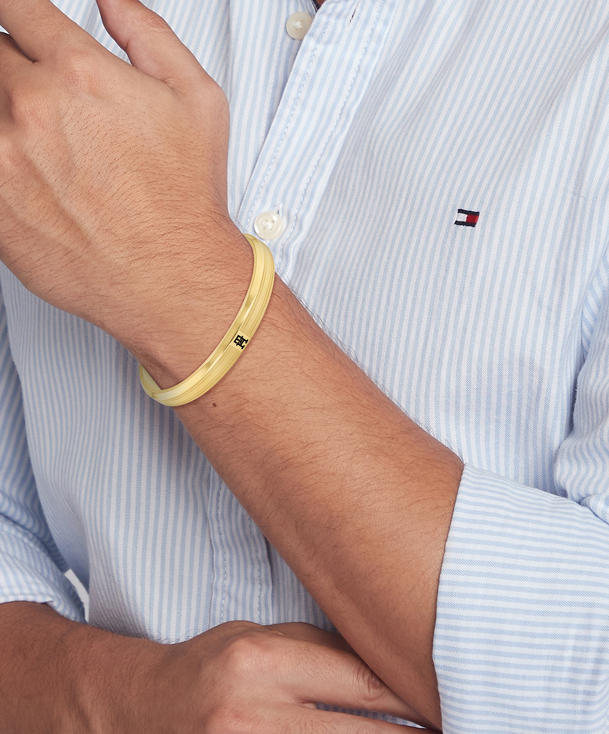 Bangle van staal met logo detail TJ2790572
