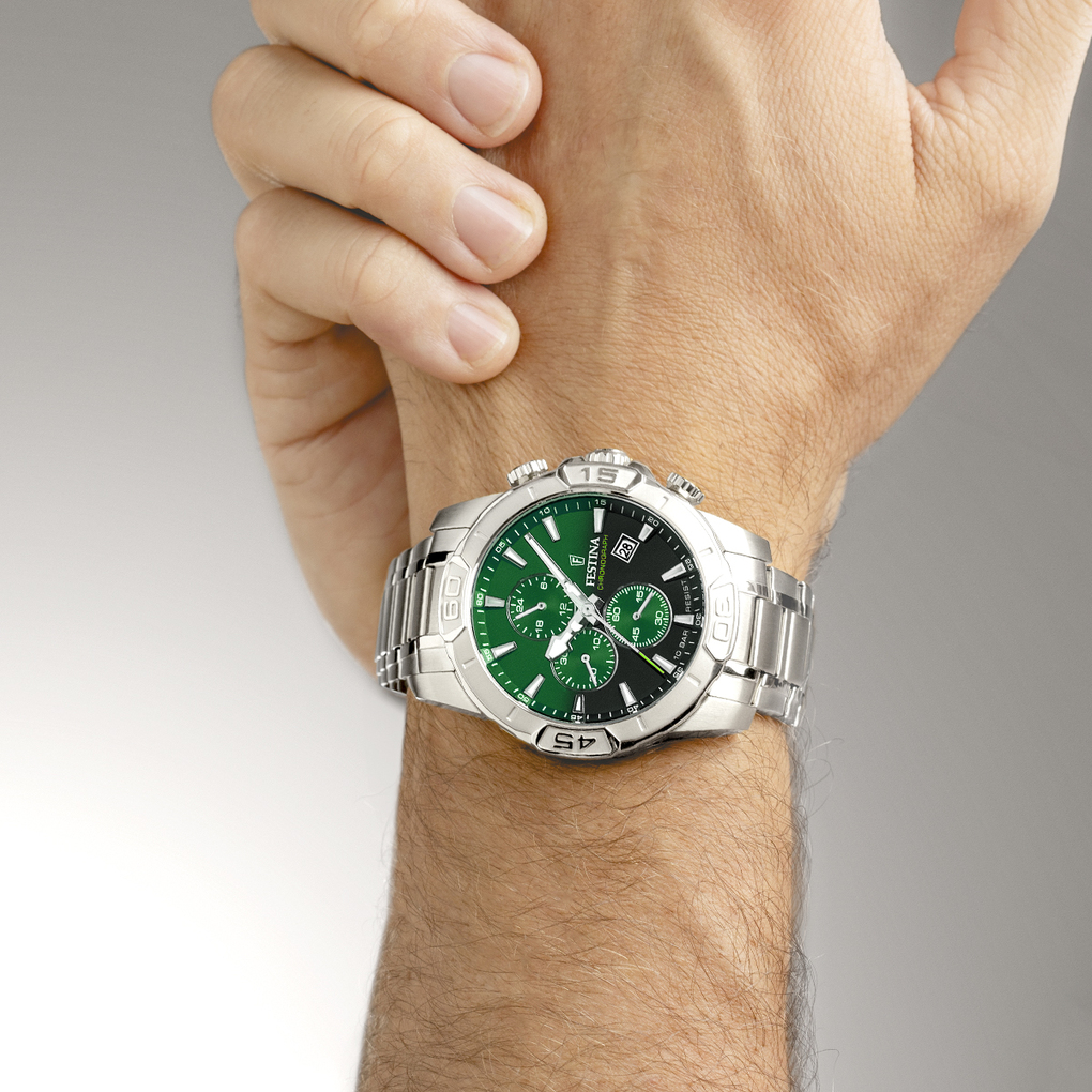 Herenhorloge Timeless Chrono Green - F20704-5