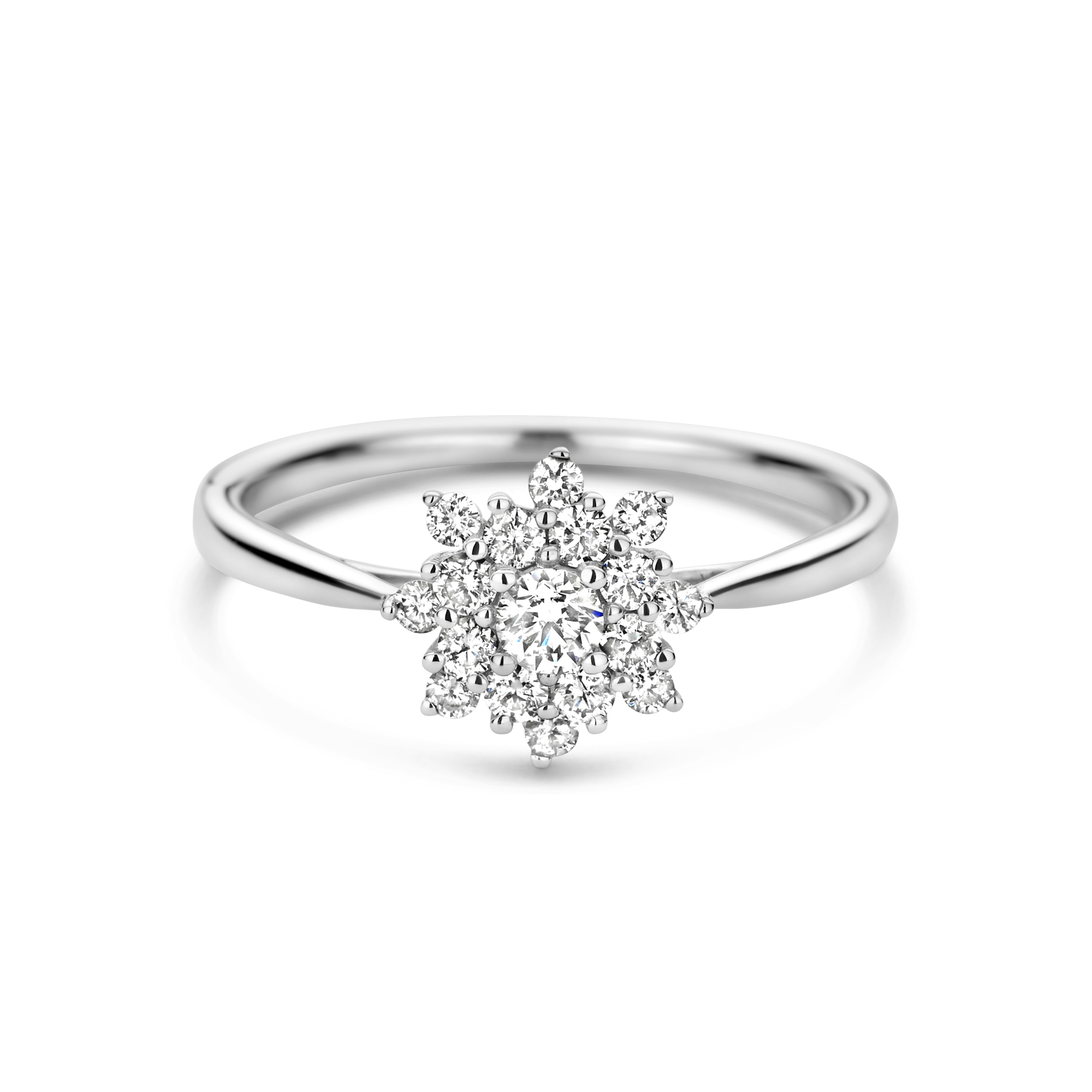 Witgouden ring met diamant 42227472