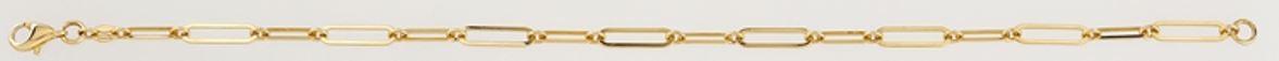Geelgouden schakelarmband B122-X3JB1399-Y