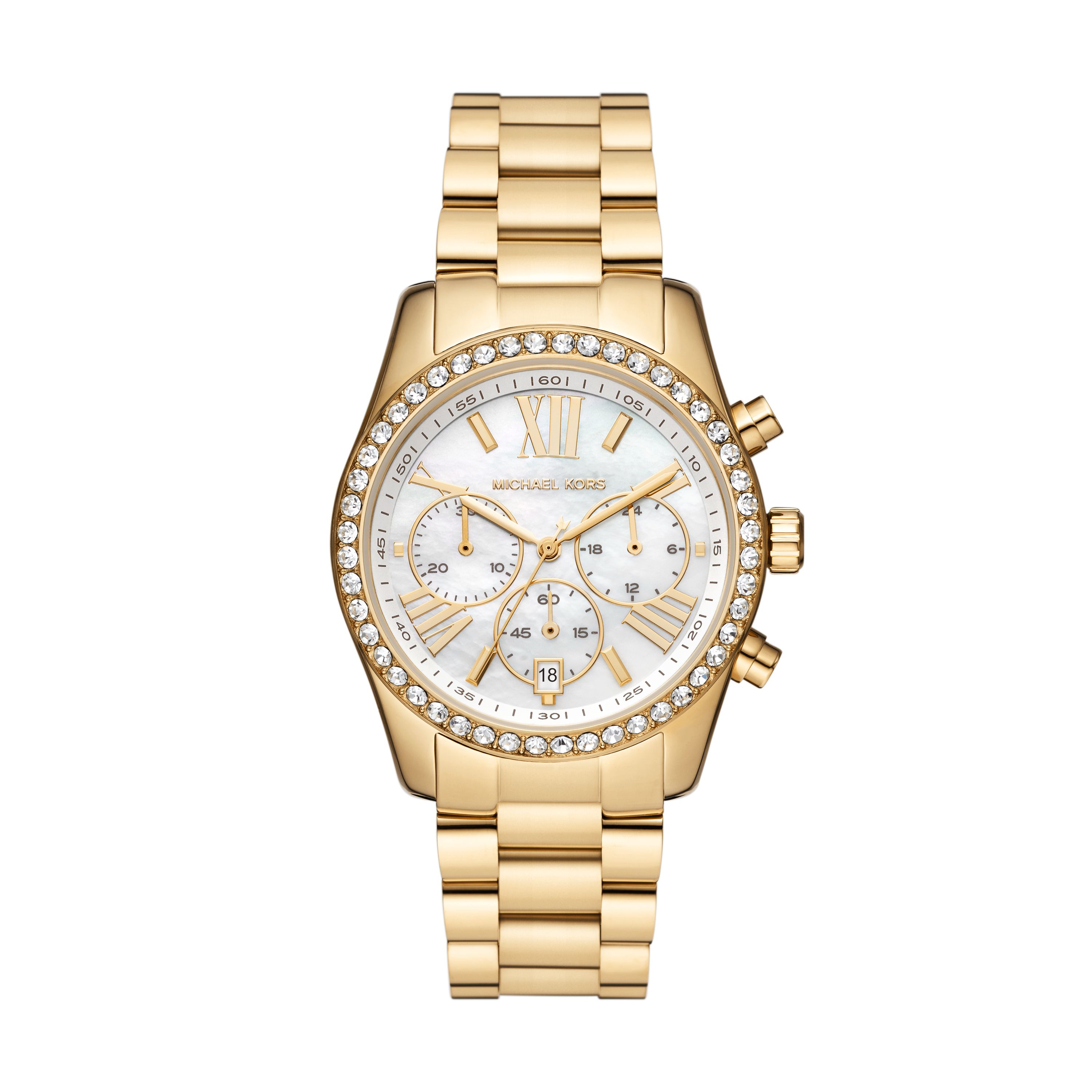 Dameshorloge Lexington Pavé Gold - MK7241