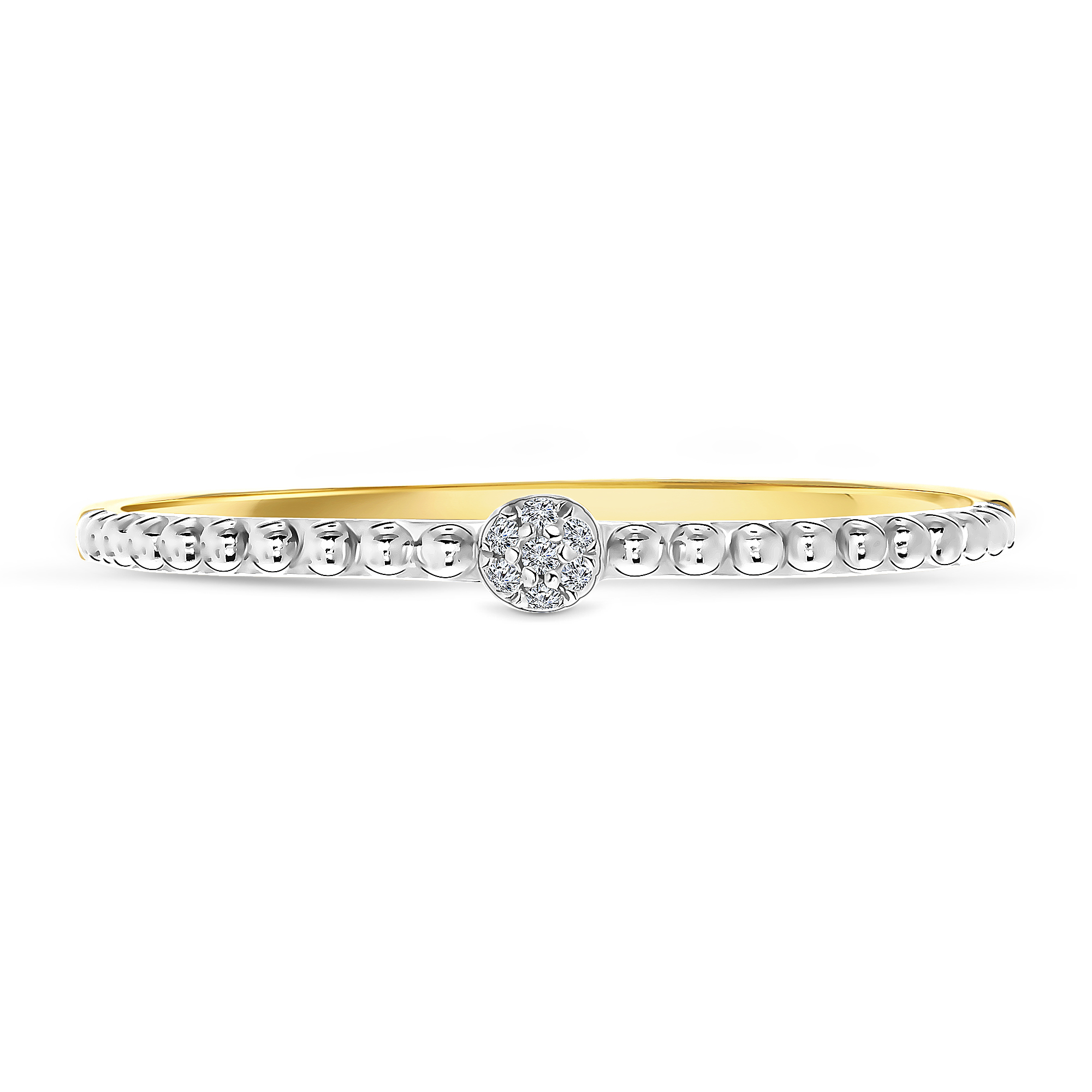 Geelgouden ring met diamant 60357R001