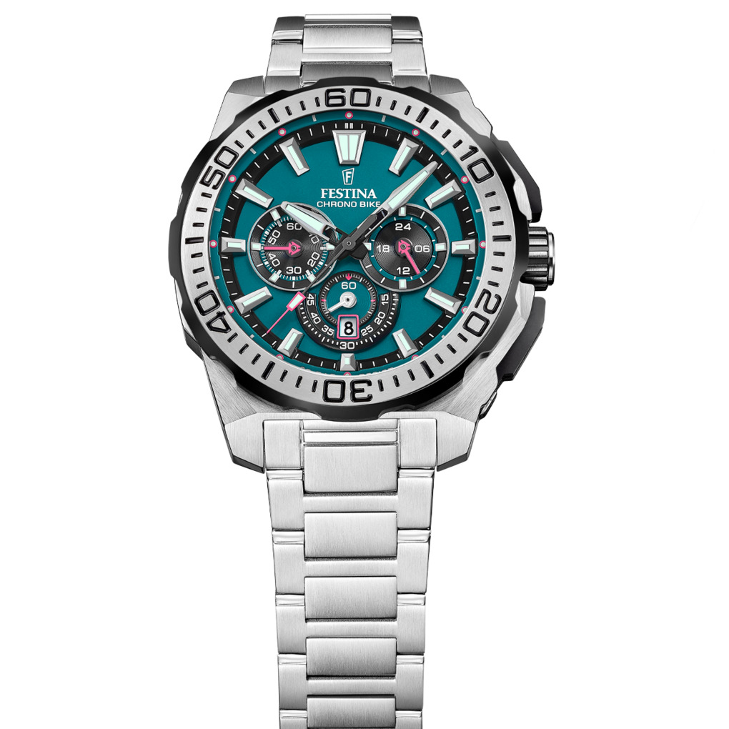 Herenhorloge Chrono Bike Turquoise - F20724-6