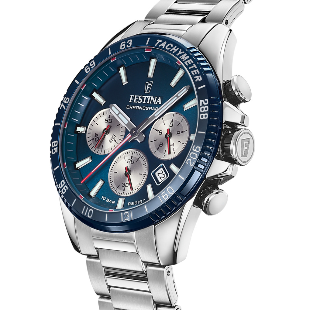 Herenhorloge Timeless Chrono Blue - F20560-2