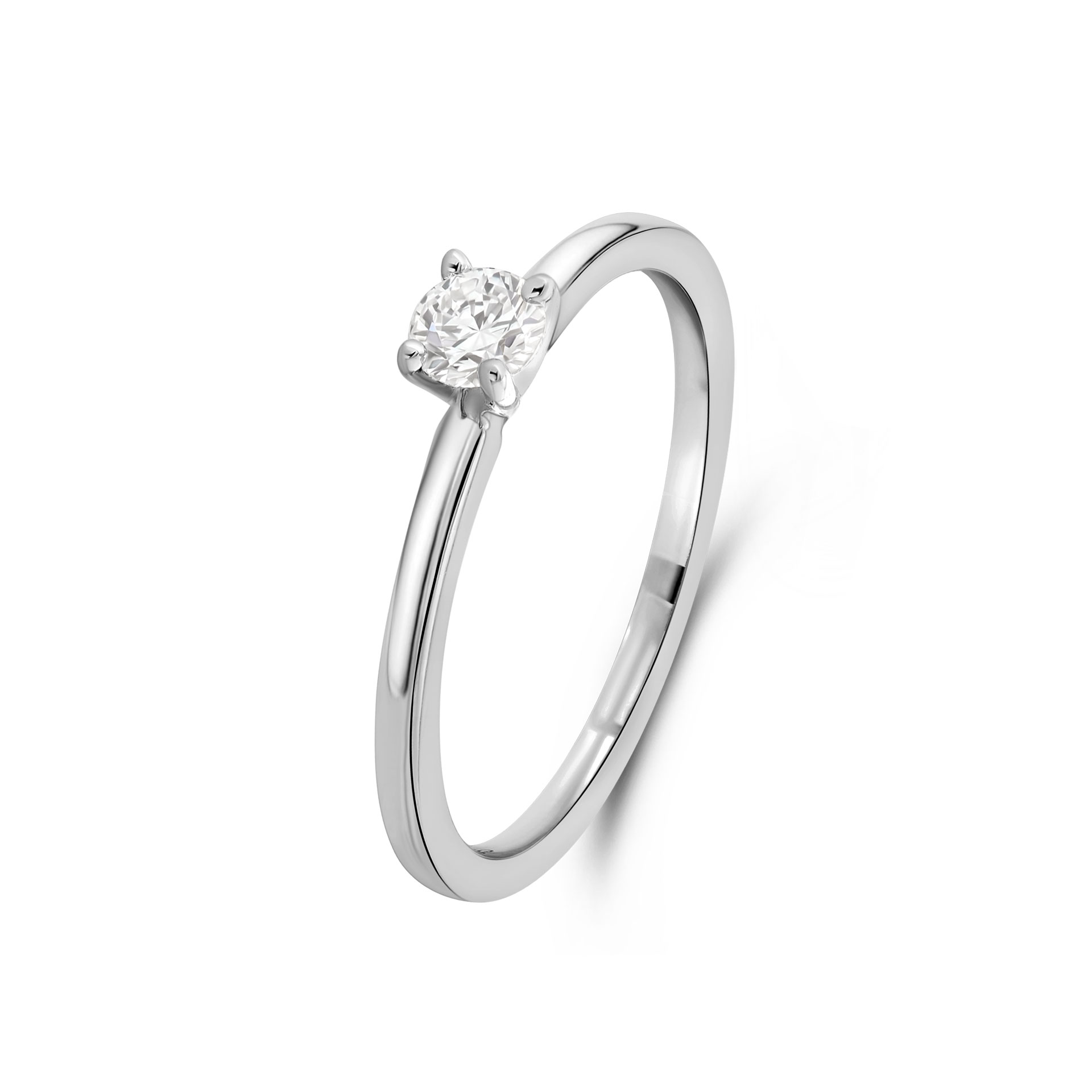 Solitaire ring met lab grown diamant R138-RG47207-CV-025-W