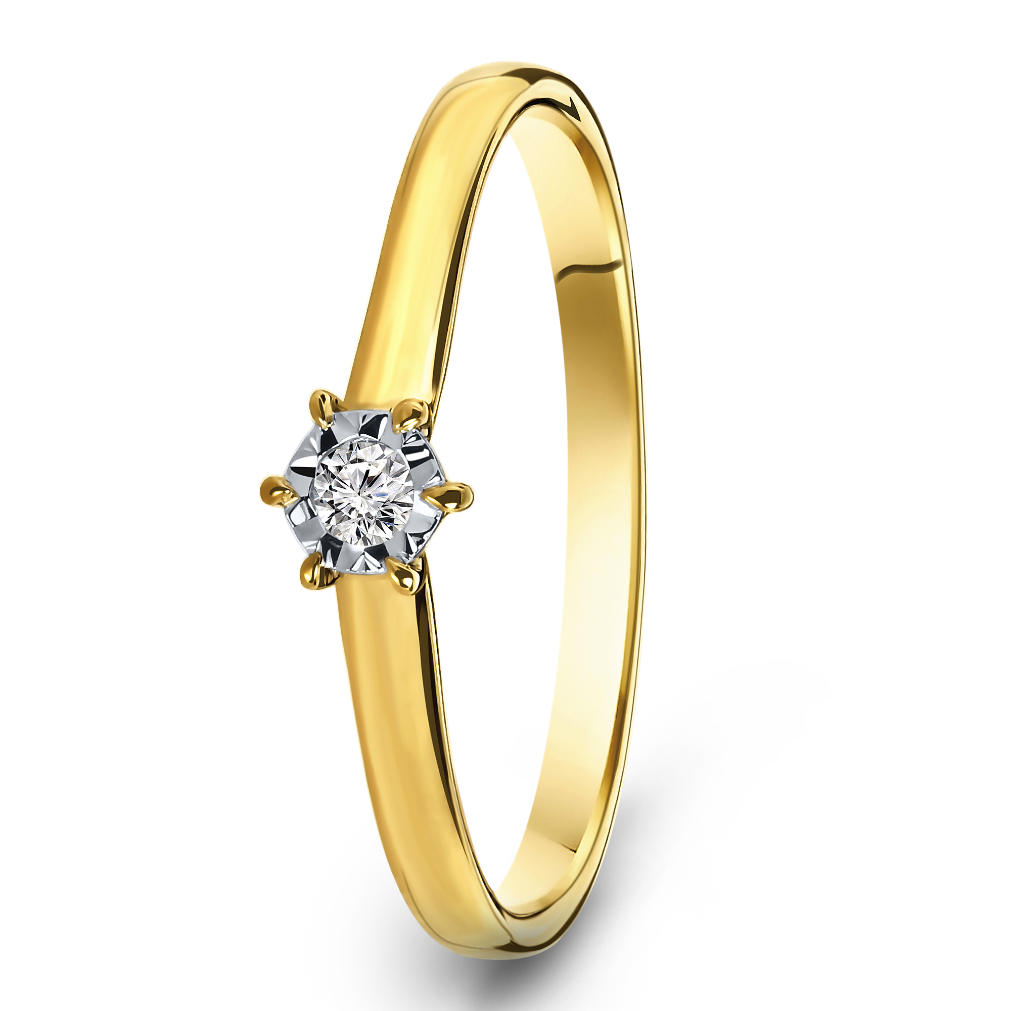 Geelgouden diamant ring SOL-Y720-005-G2