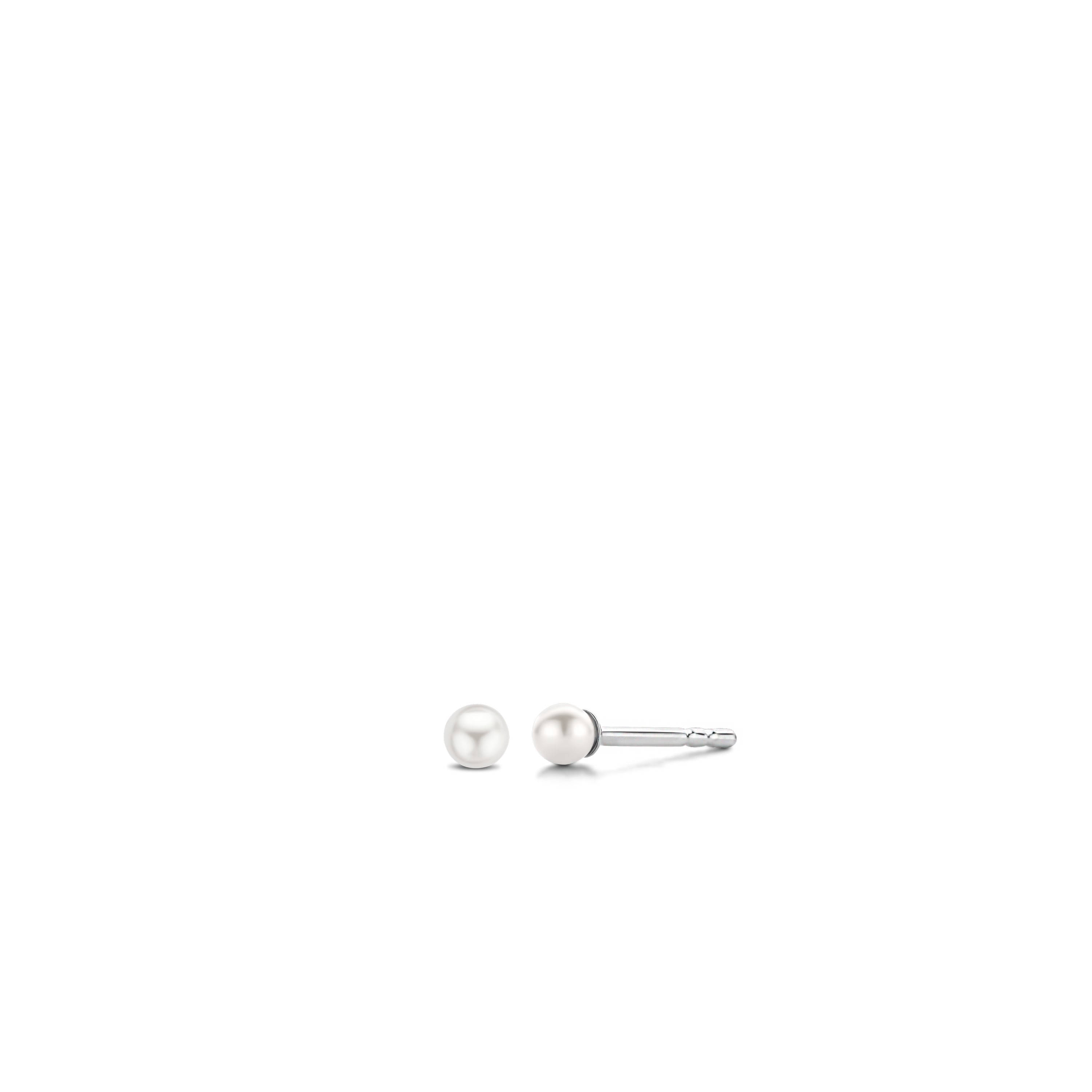 Oorknoppen sterling zilver met parel - 7841PW