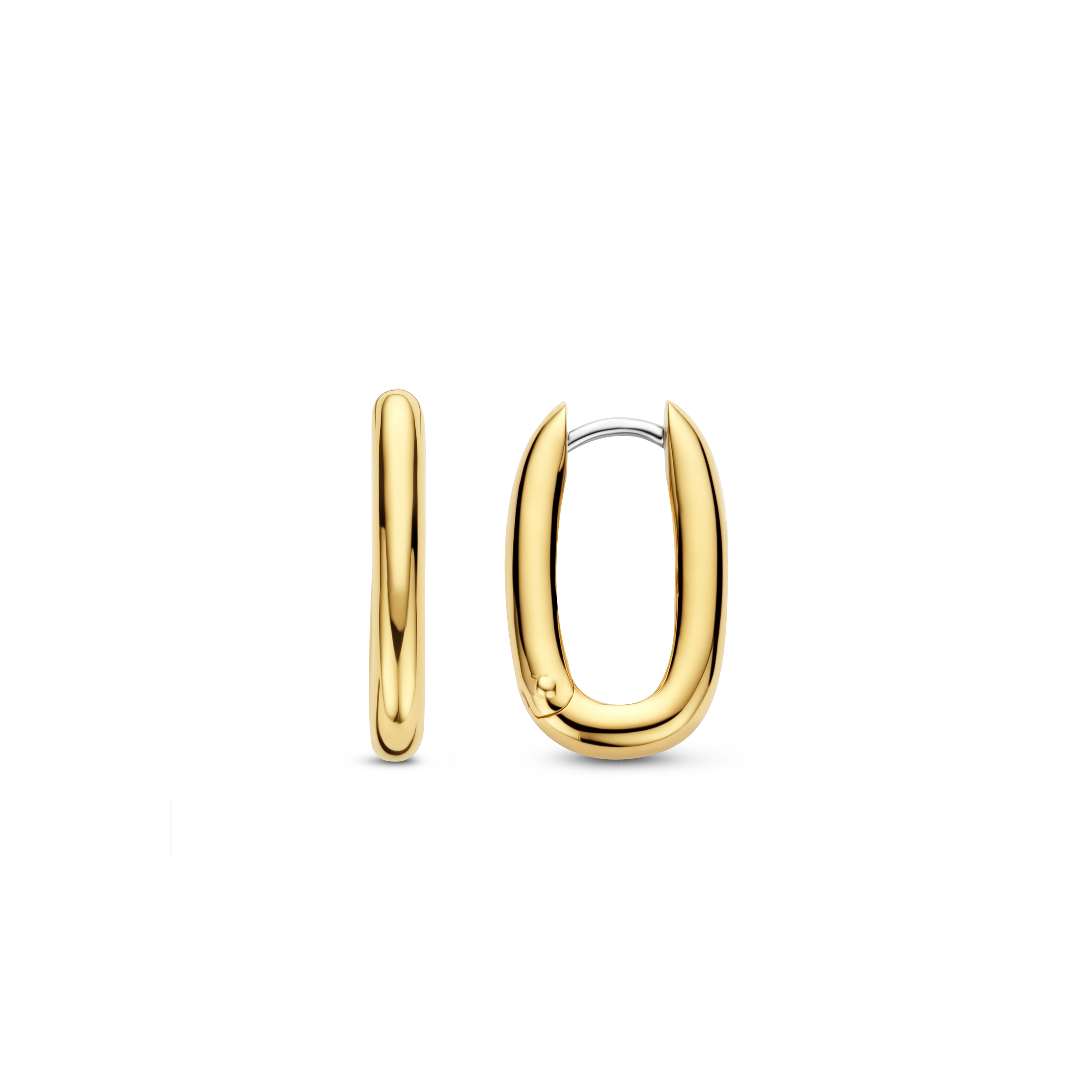 Sterling zilveren goudvergulde oorhangers 7901SY Sterling zilveren goudvergulde oorhangers 7901SY