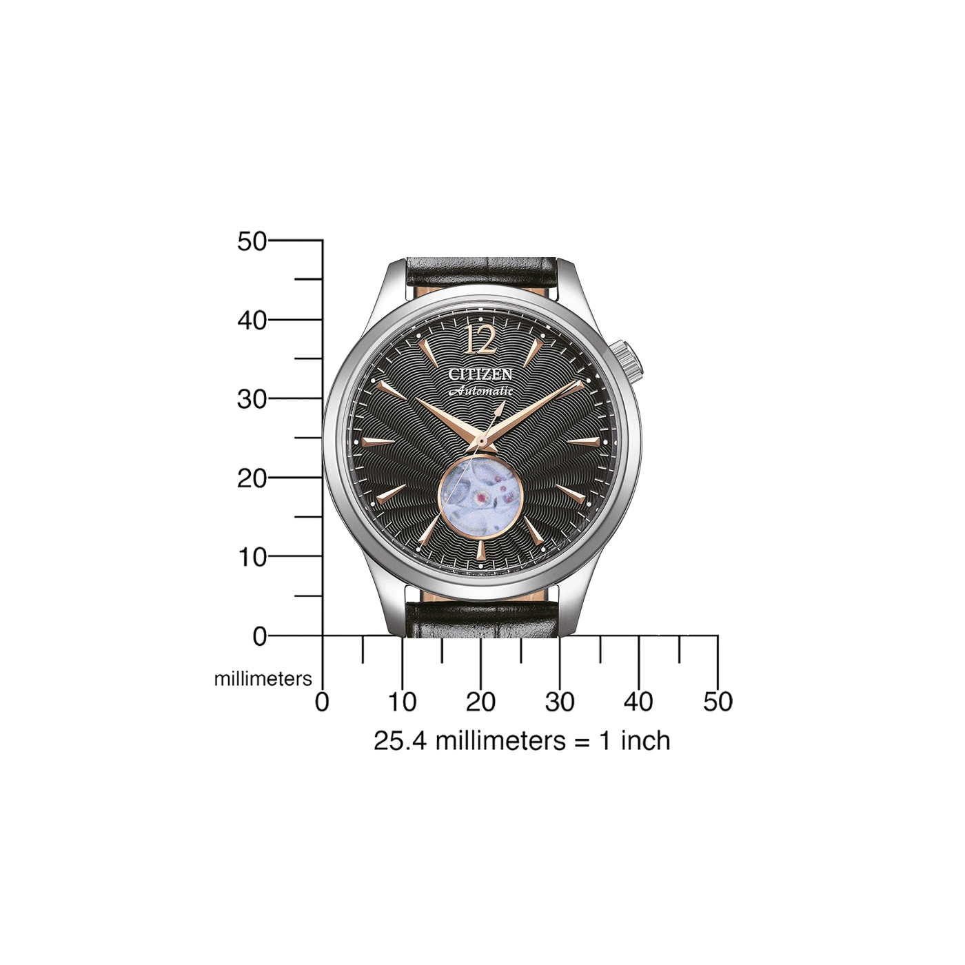 Herenhorloge Mechanical Open Heart Automatic - NH9131-14E
