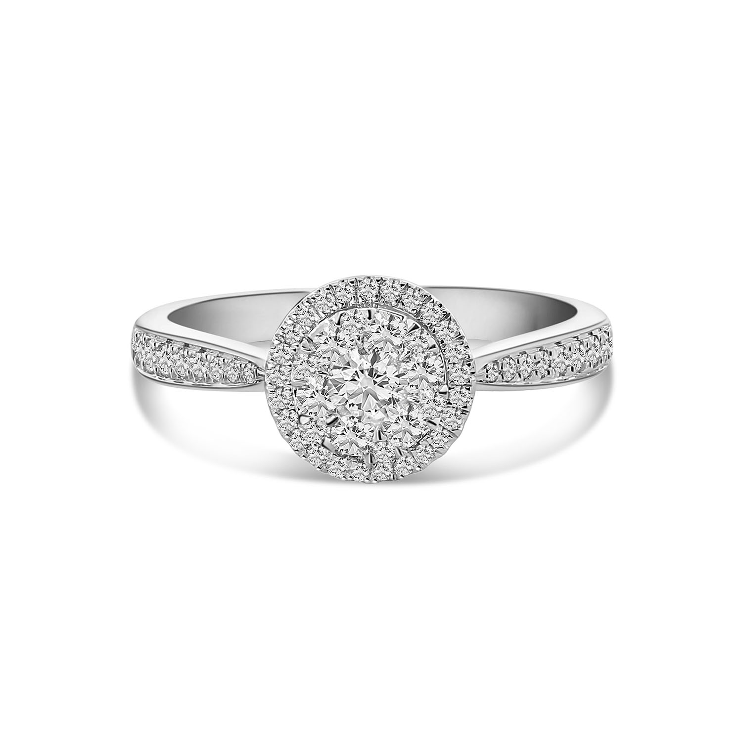 Witgouden ring met diamant R138-RG76247-W