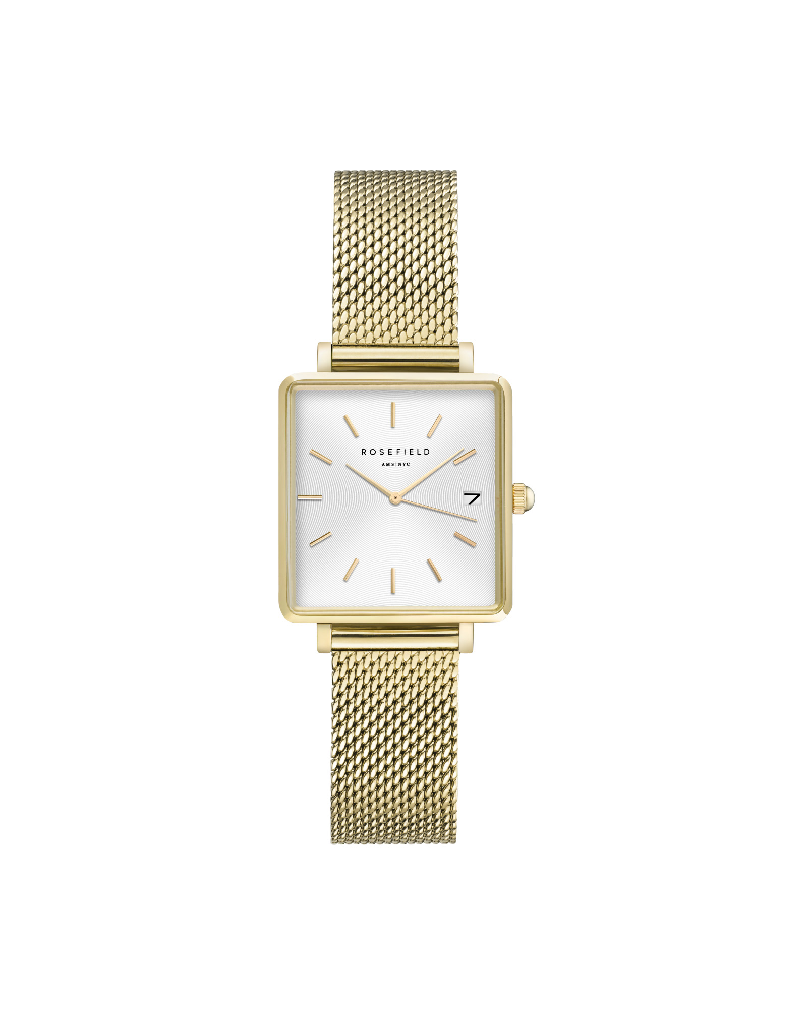 The Boxy XS White Sunray Mesh Gold QMWMG-Q039