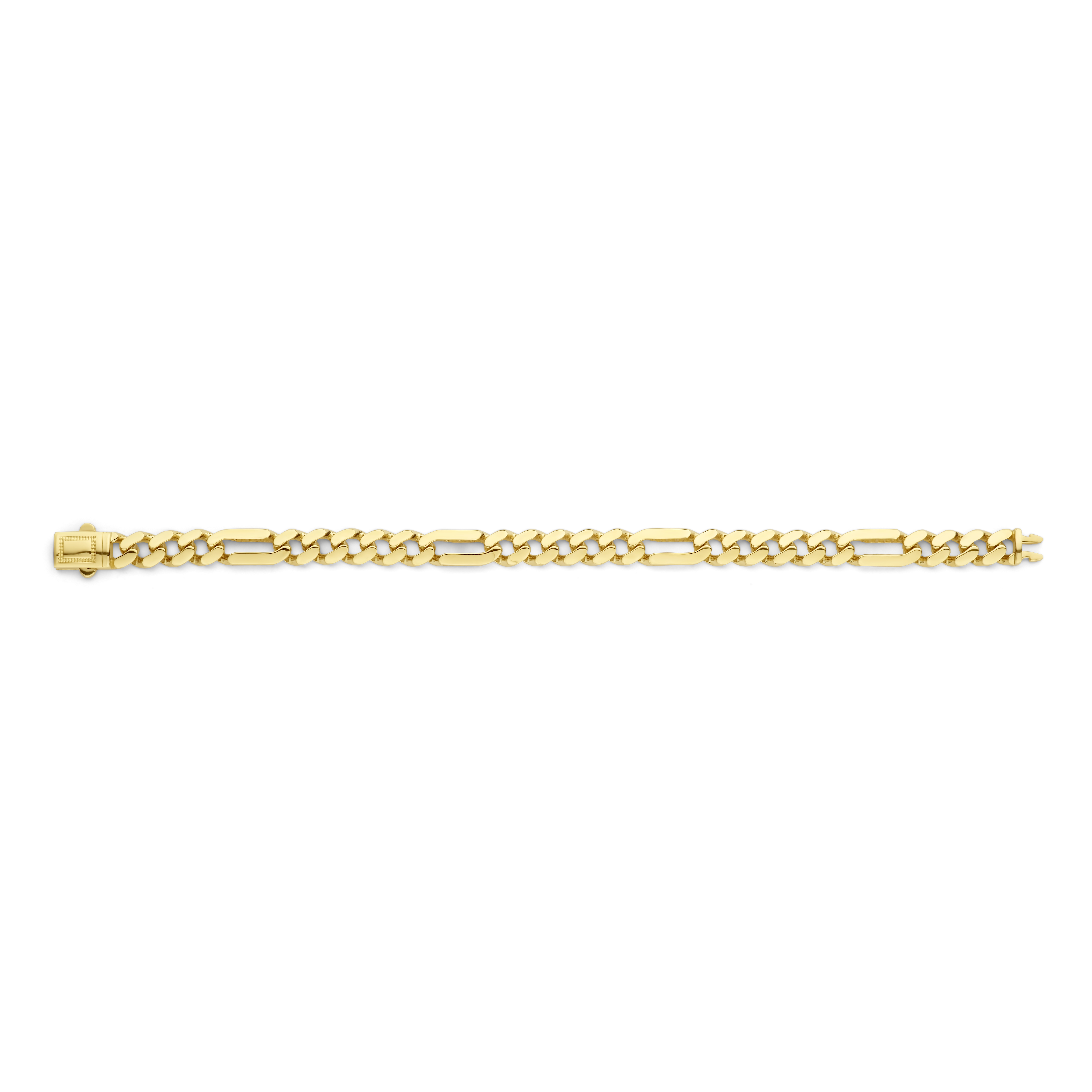 Geelgouden figaro schakelarmband BDC50-5555-00-Y