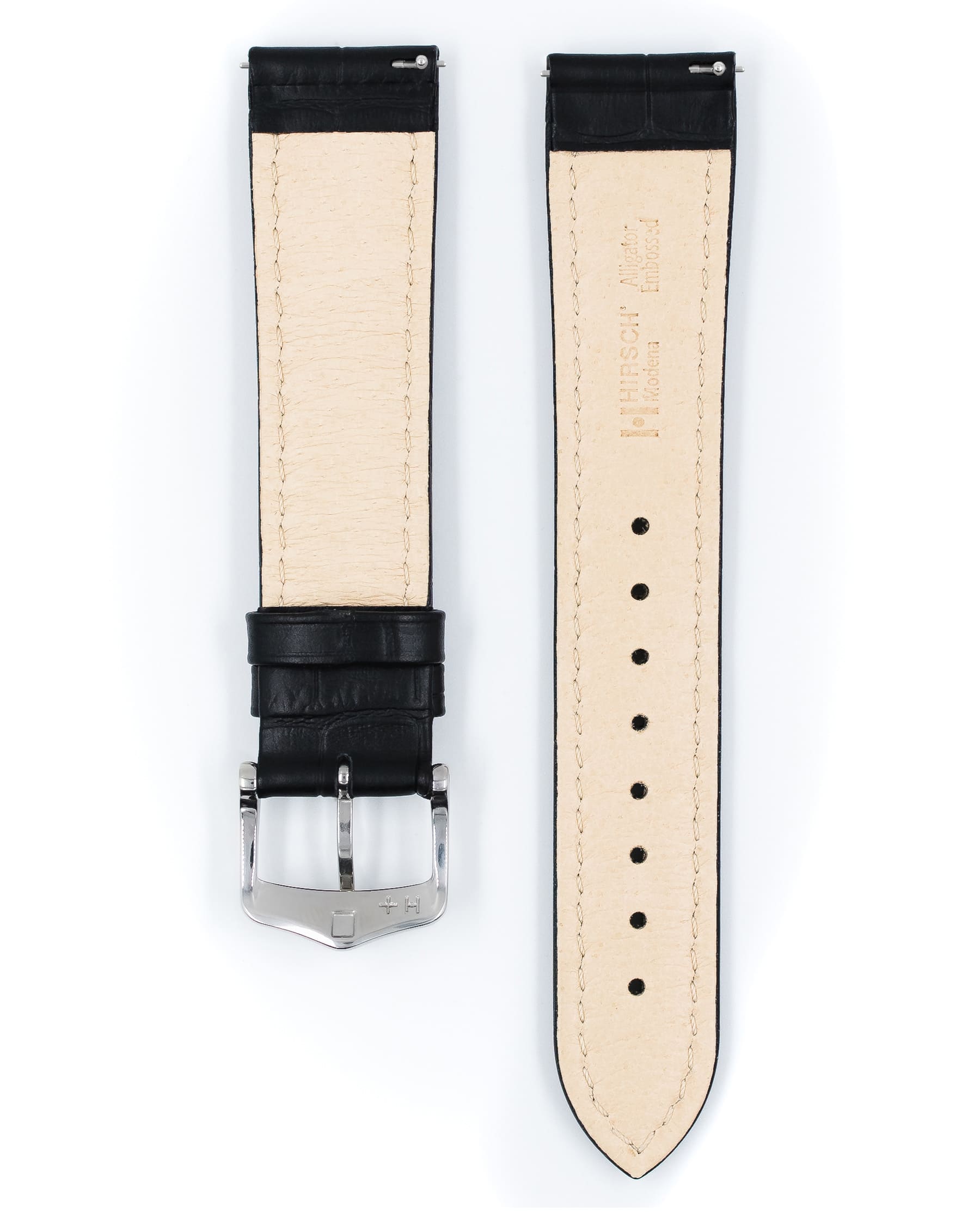 Horlogeband Modena L van leer 22 mm 10302850-2