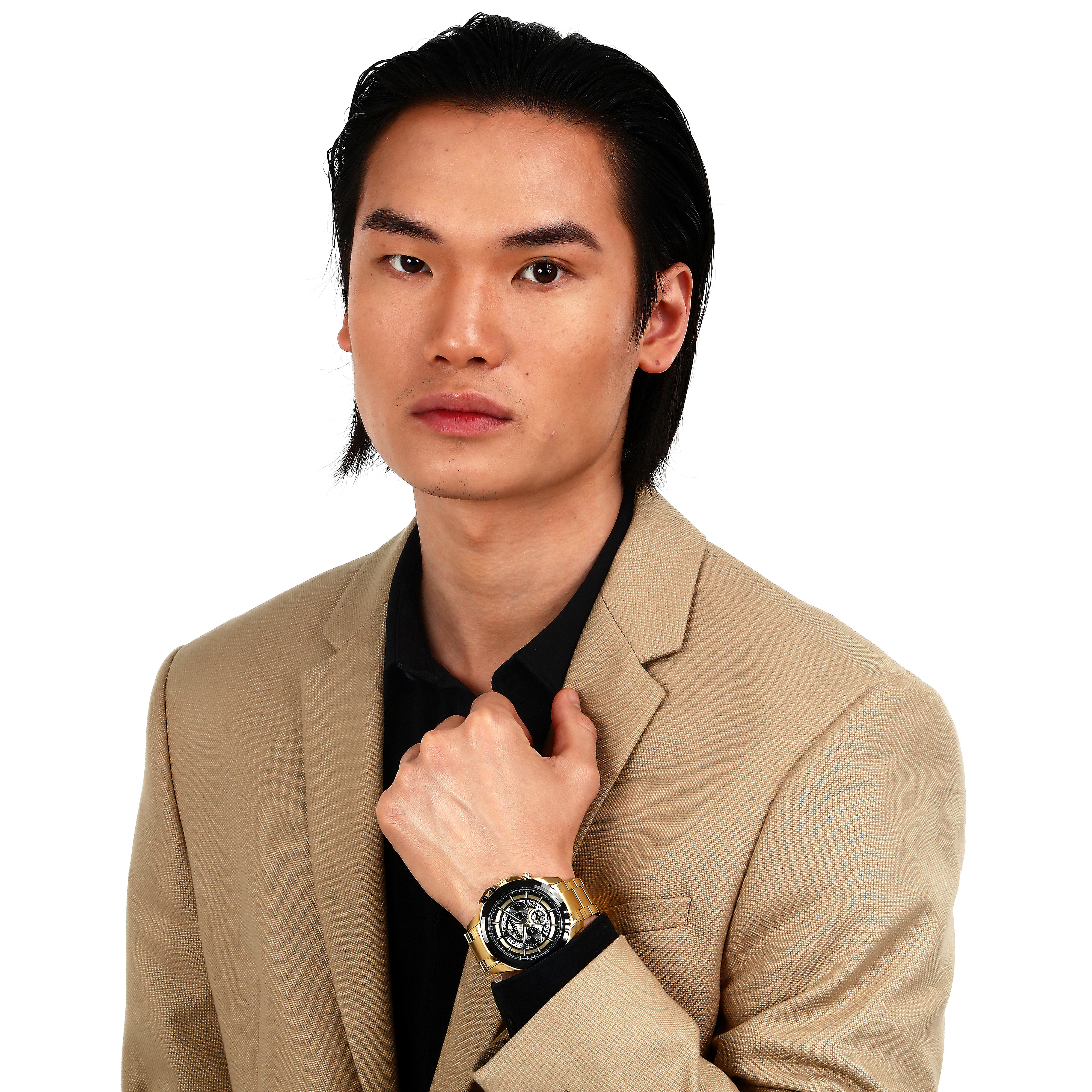 Herenhorloge Traguardo Chronograph Black Gold - R8873612058
