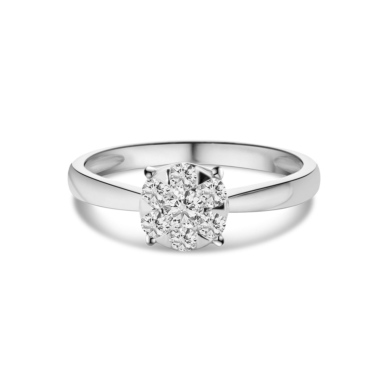 Witgouden ring met diamanten R480-RR010306ADI-W