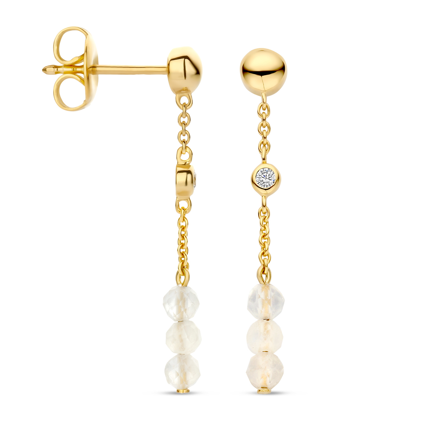 Oorhangers Pendulums Rainbow Moonstone - FJF0030063YRB