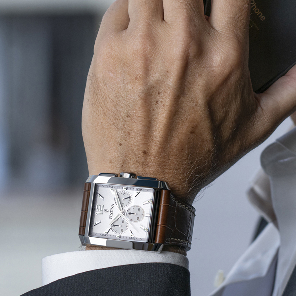 Herenhorloge On The Square Leather - F20636-1