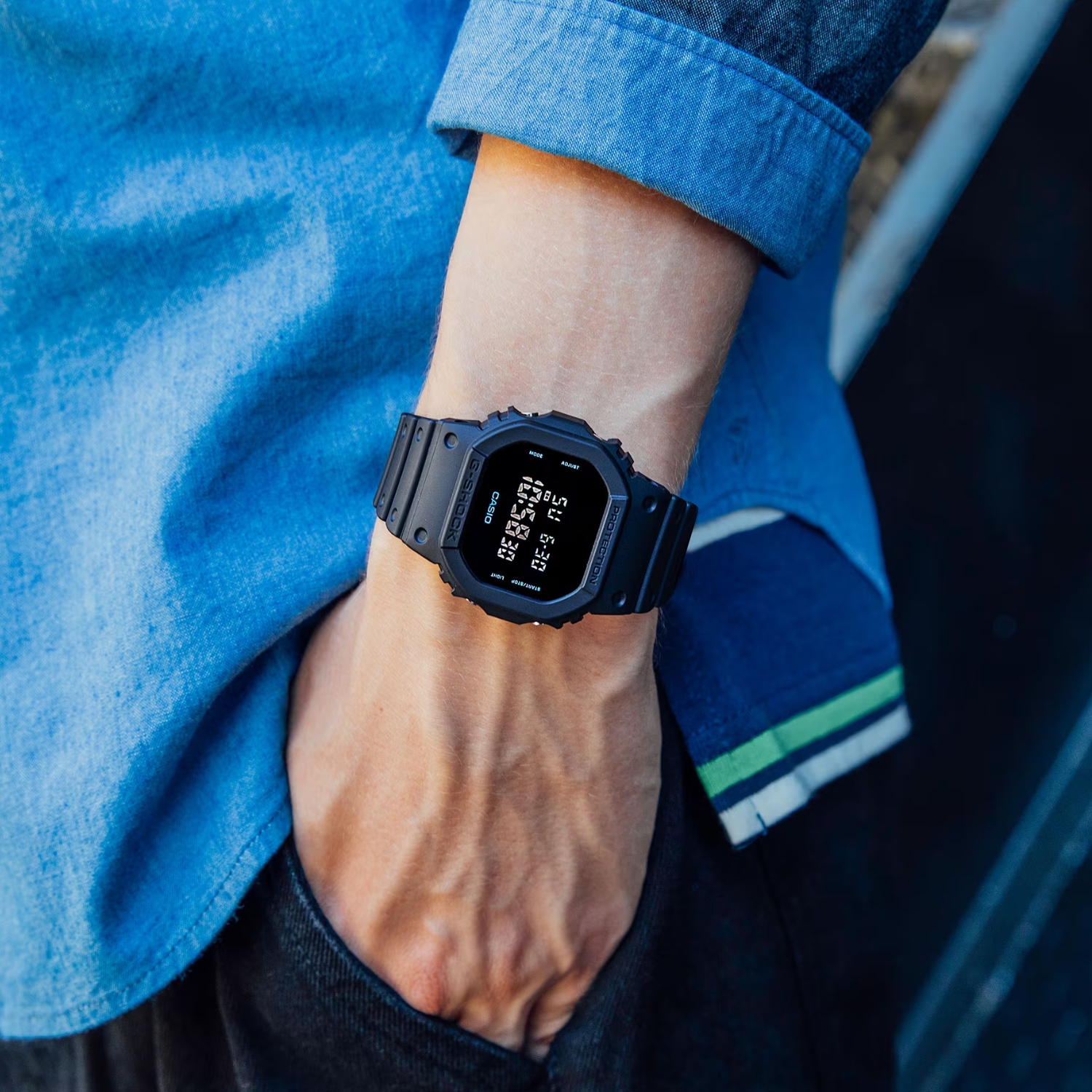 Herenhorloge Classic Basic Black - DW-5600UBB-1ER