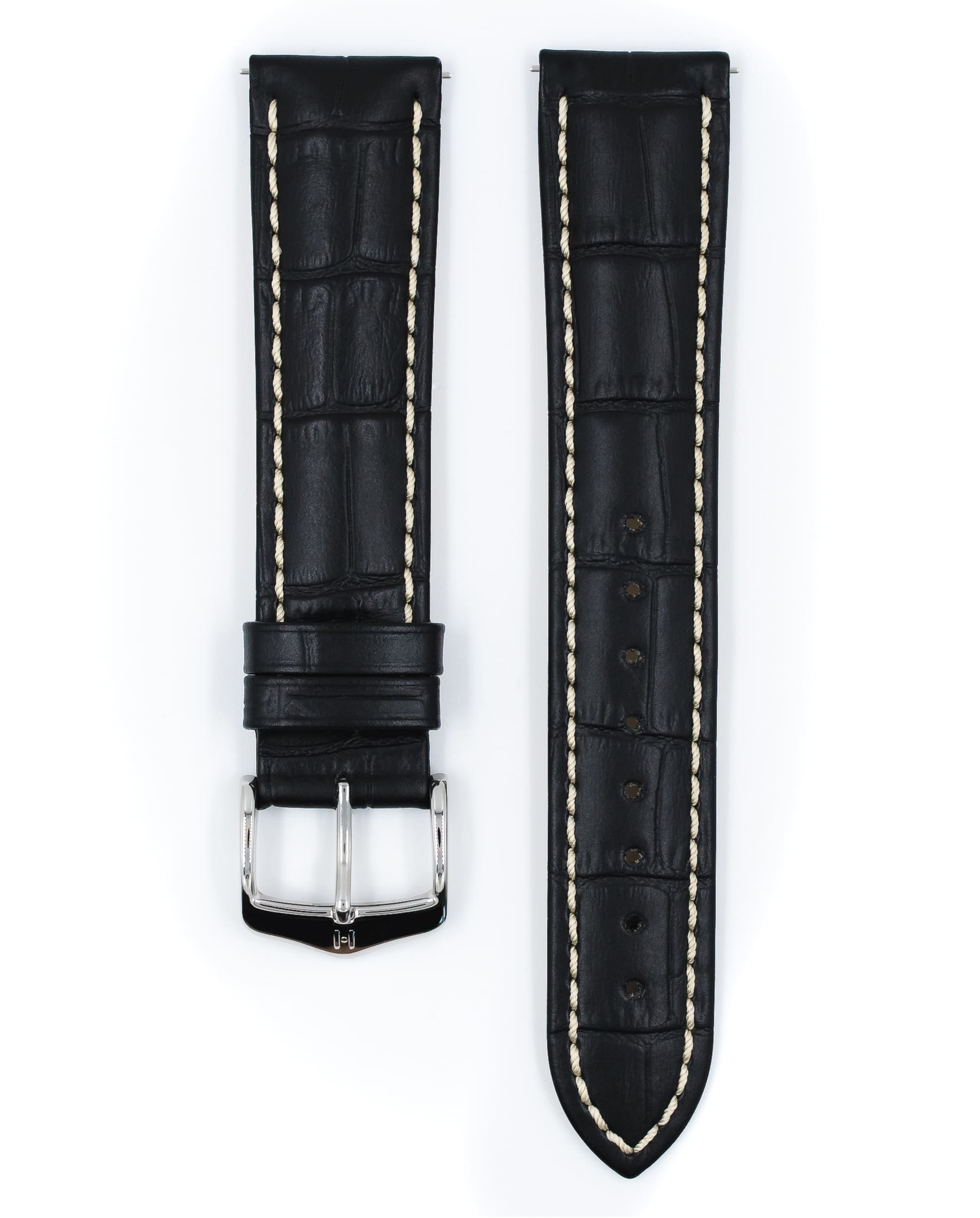 Horlogeband Modena L van leer 22 mm 10302850-2