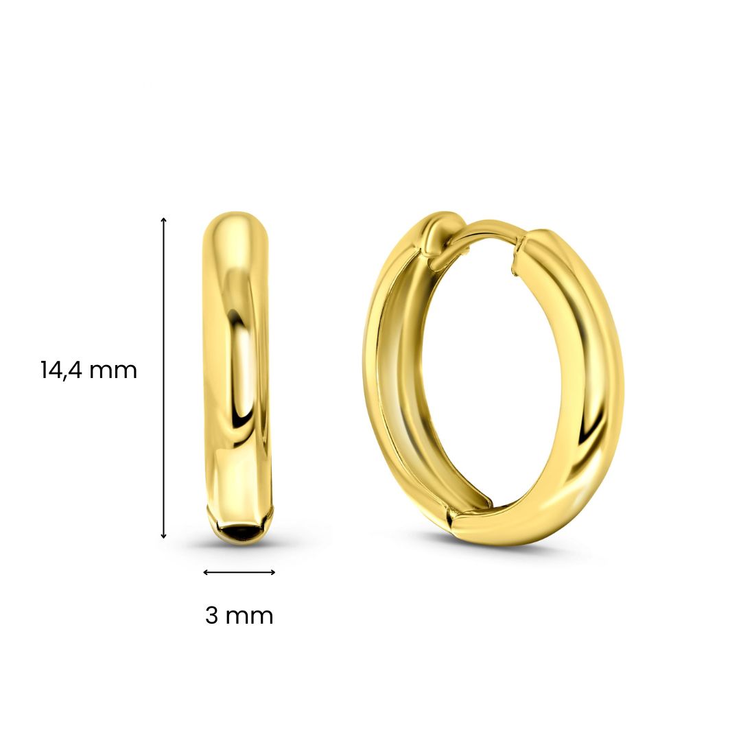 Geelgouden oorringen E122-X6SH2-40000-Y
