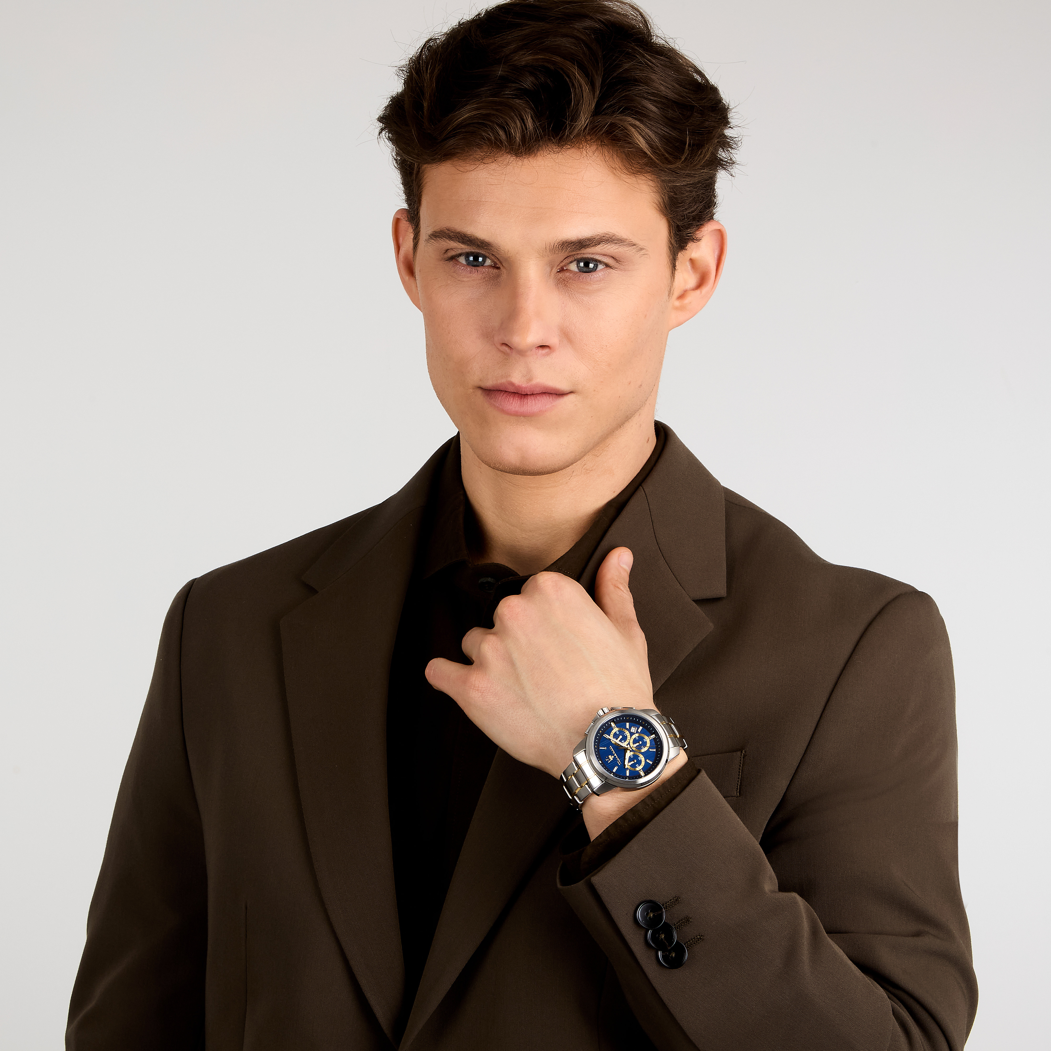 Herenhorloge Successo Chronograph Bicolor/Blue - R8873621016