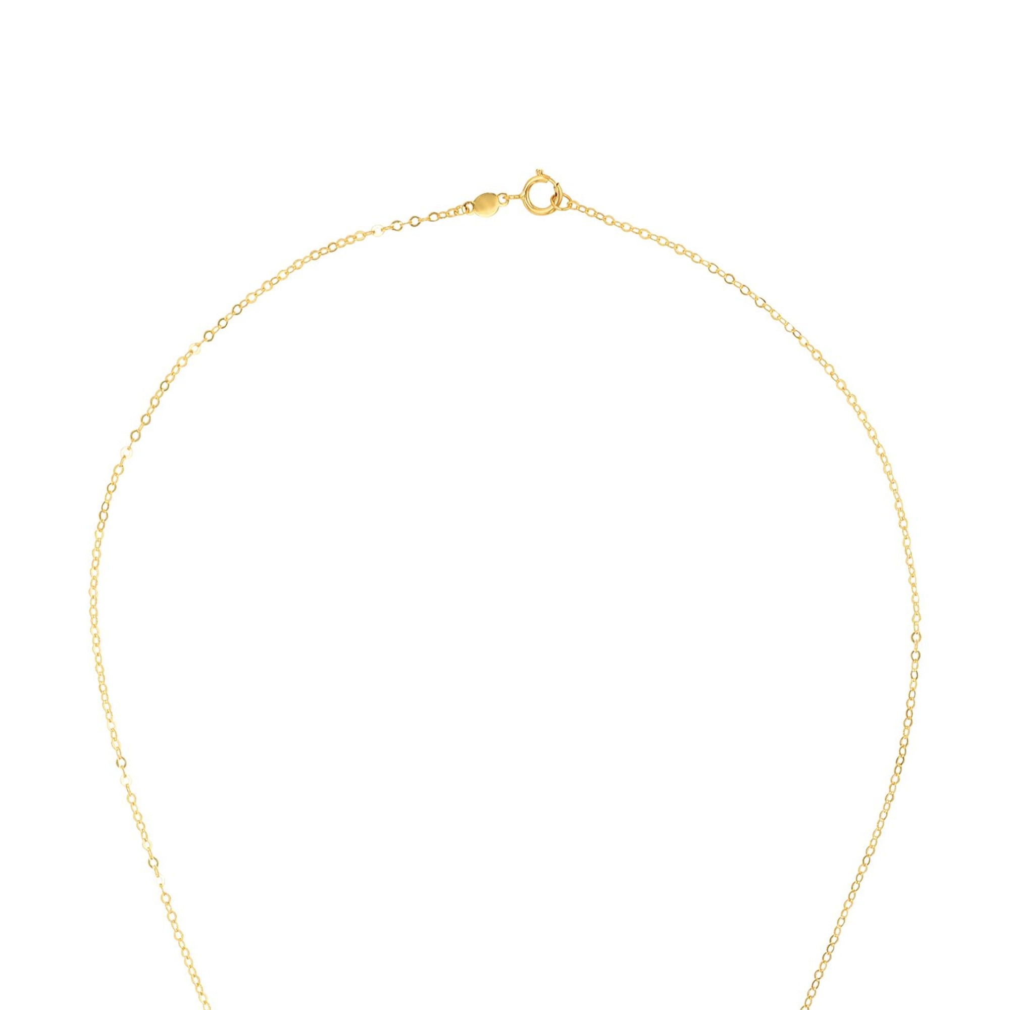 Ketting geelgoud met hartvormige hanger - 2020117