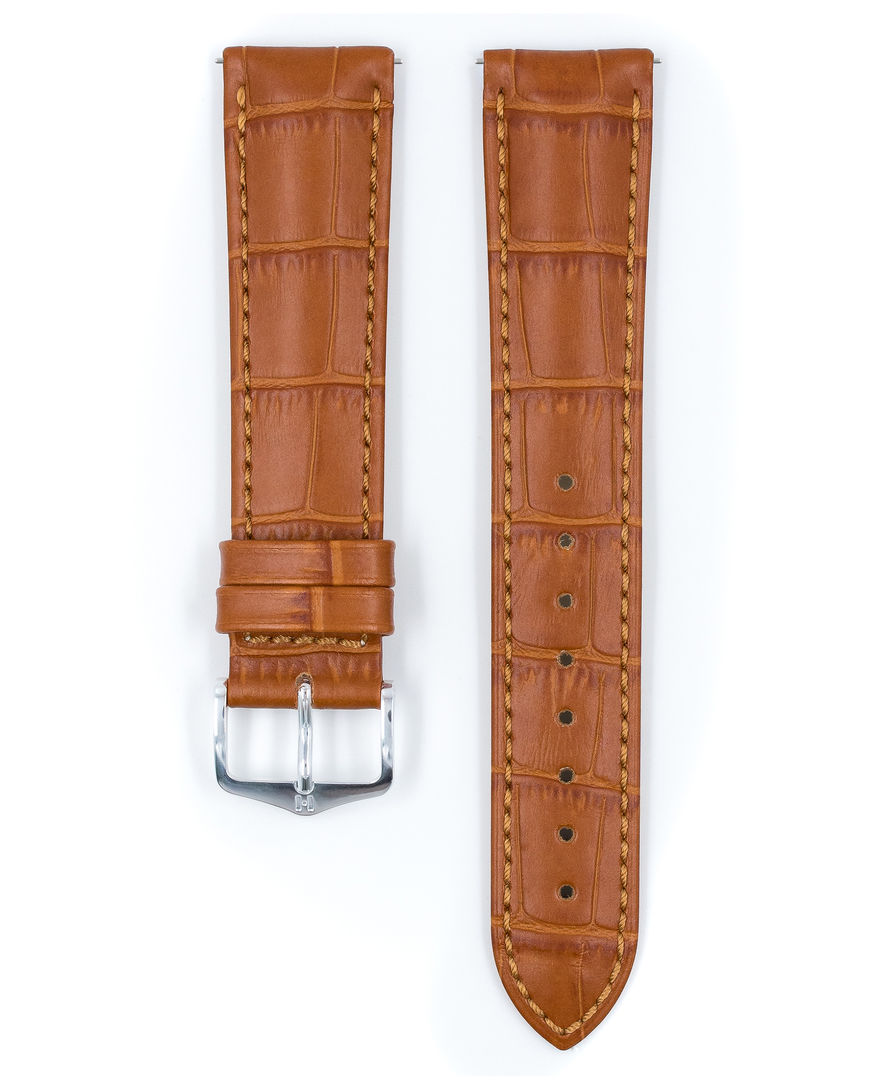 Horlogeband Duke L Honingbruin 18 mm - 01028075-2