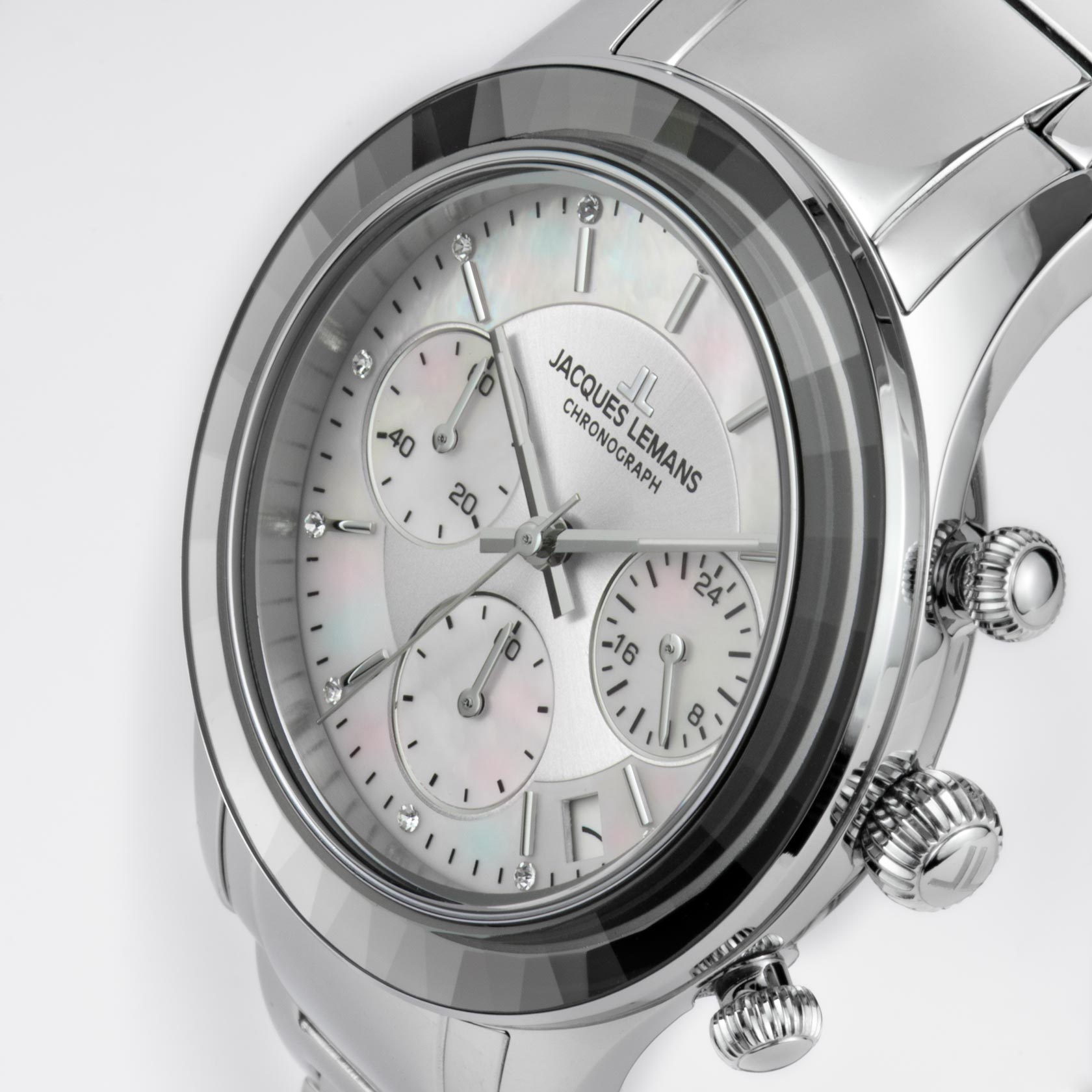 Dameshorloge Venice Chronograph White - 1-2151F