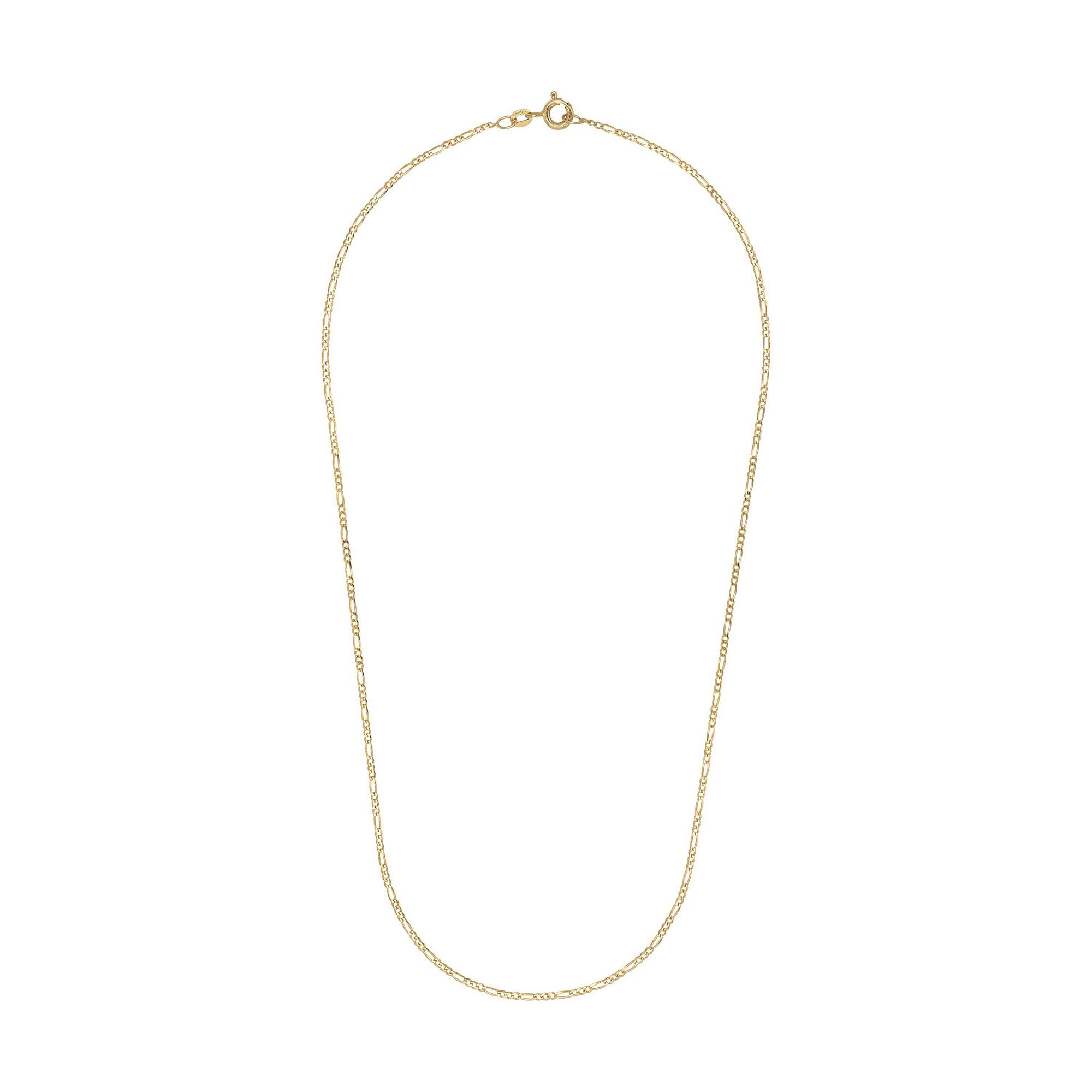 Geelgouden ketting met Figaro schakel - 2100321