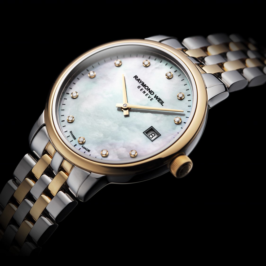 Dameshorloge Toccata Bicolor met diamant - 5985-STP-97081