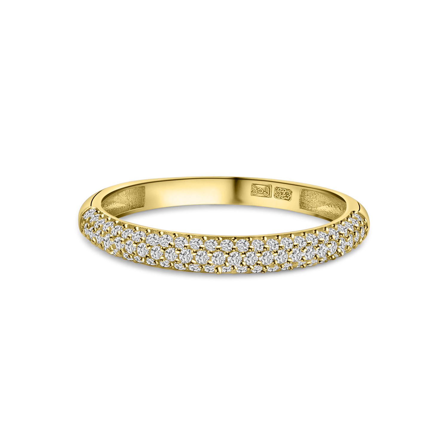 Geelgouden ring met Zirkonia R122-X8-X9ZR0695-Y