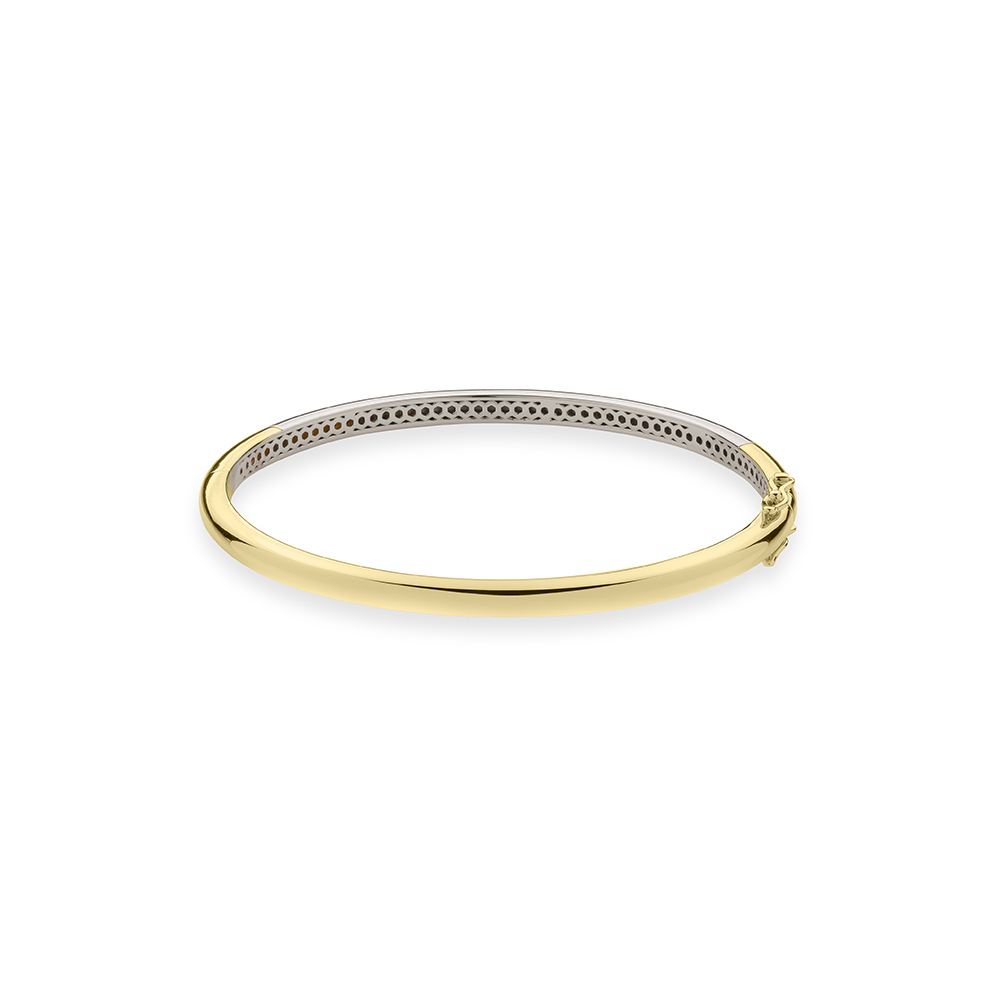 Bangle van gold plated  4 mm SBA4Y60