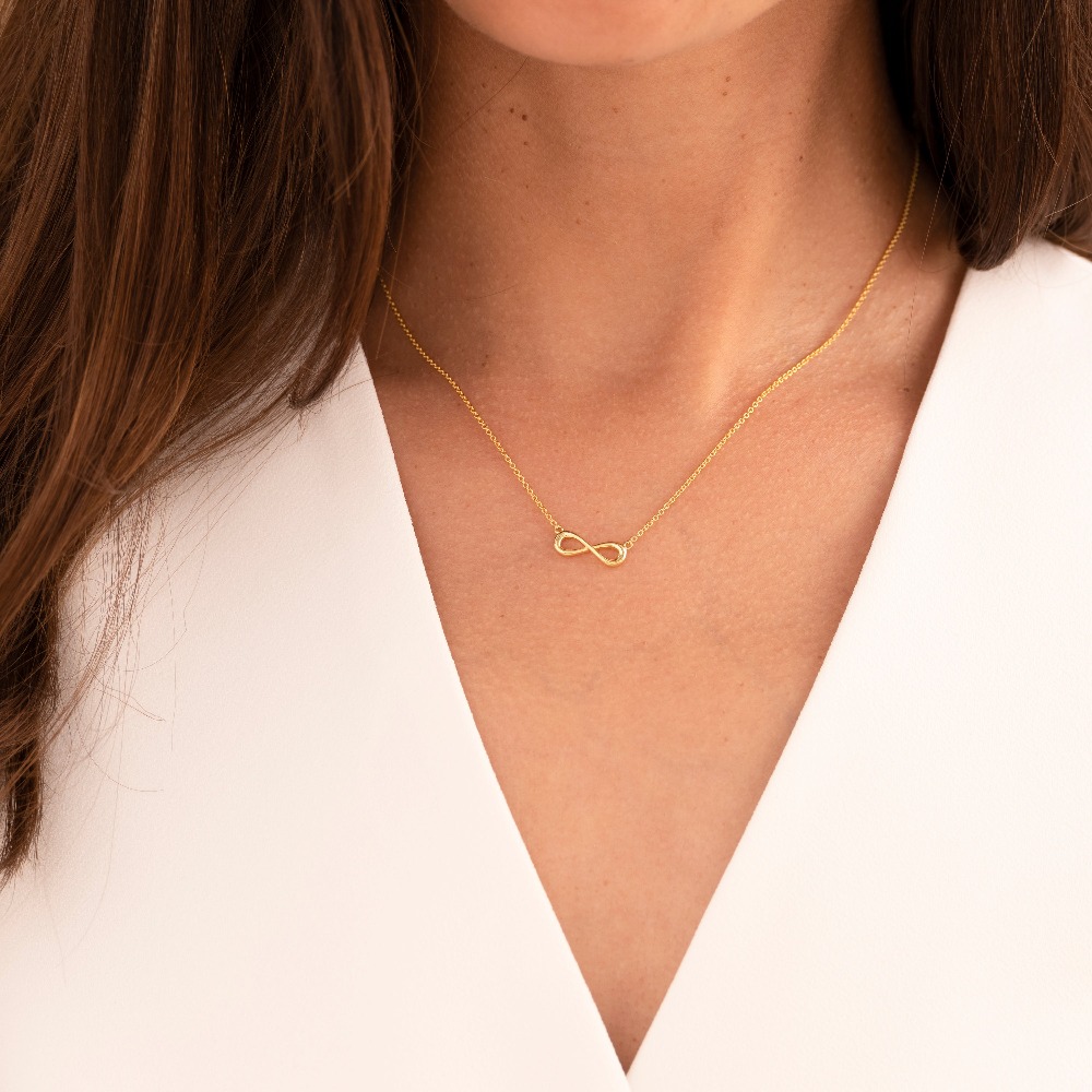Ketting Infinity gold plated - N1108Y