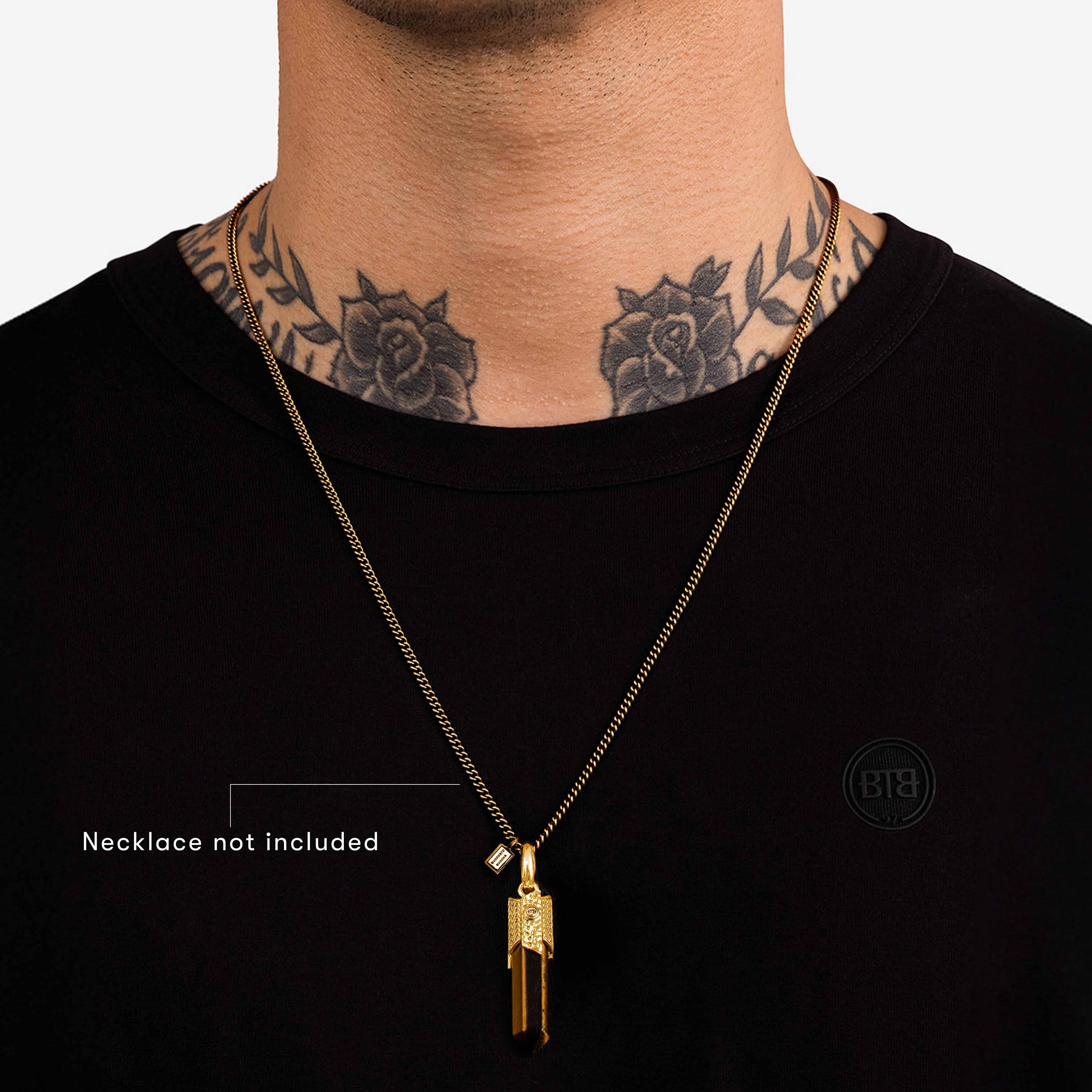 Hanger Edelsteen Gold Plated Tijgeroog - 701TIGV