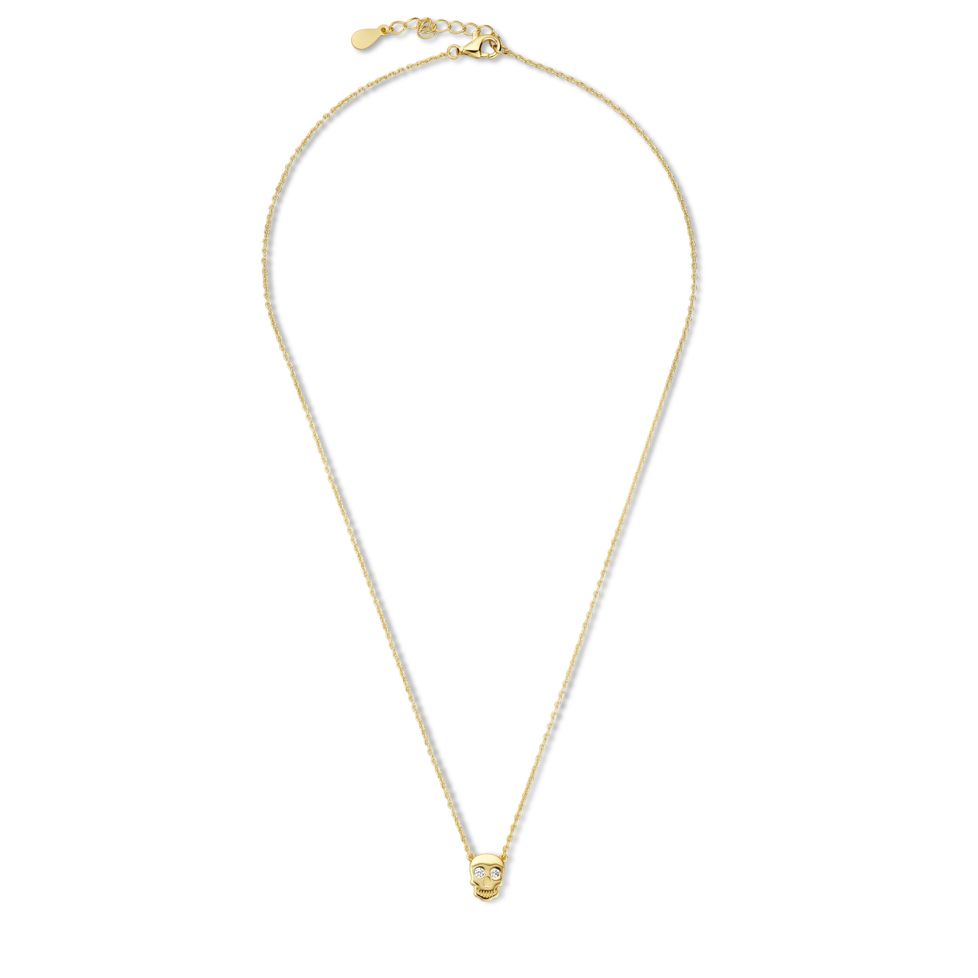 Gold plated collier met hanger 213C0074
