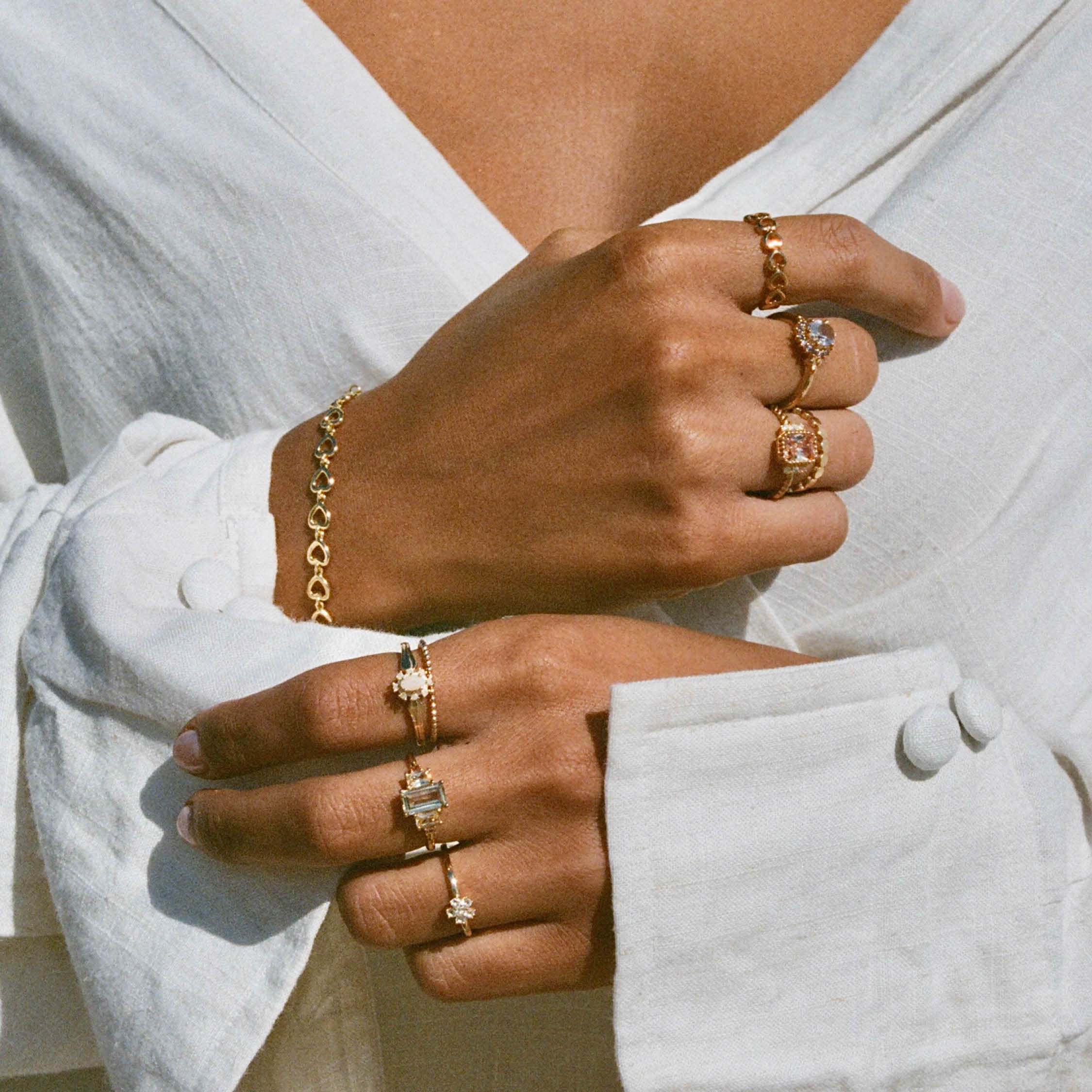 Ring van gold plated met hart detail 12455Y Ring van gold plated met hart detail 12455Y