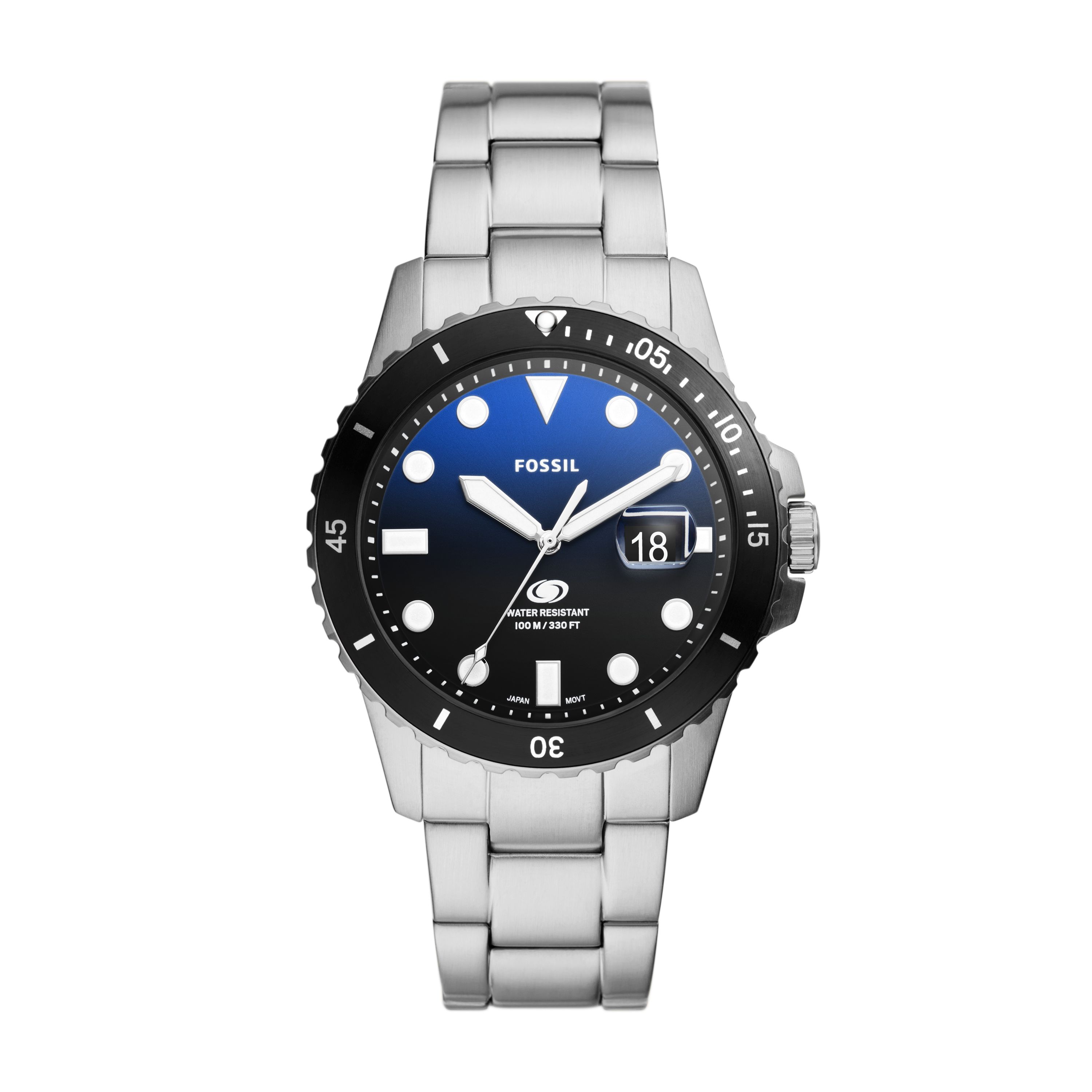 Herenhorloge Fossil Blue Quartz 42 mm FS6038