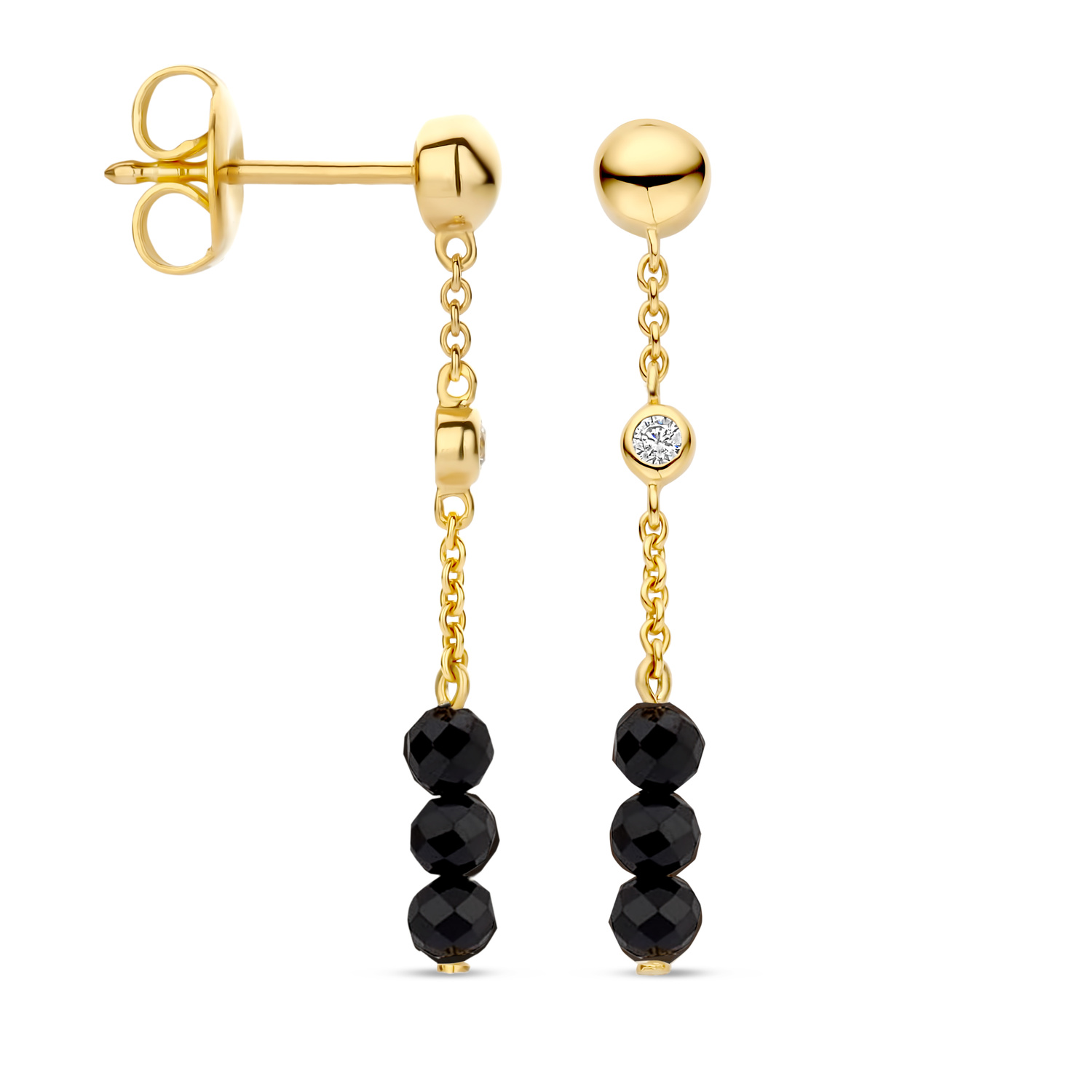 Oorhangers Pendulums Black Spinel - FJF0030063YSP