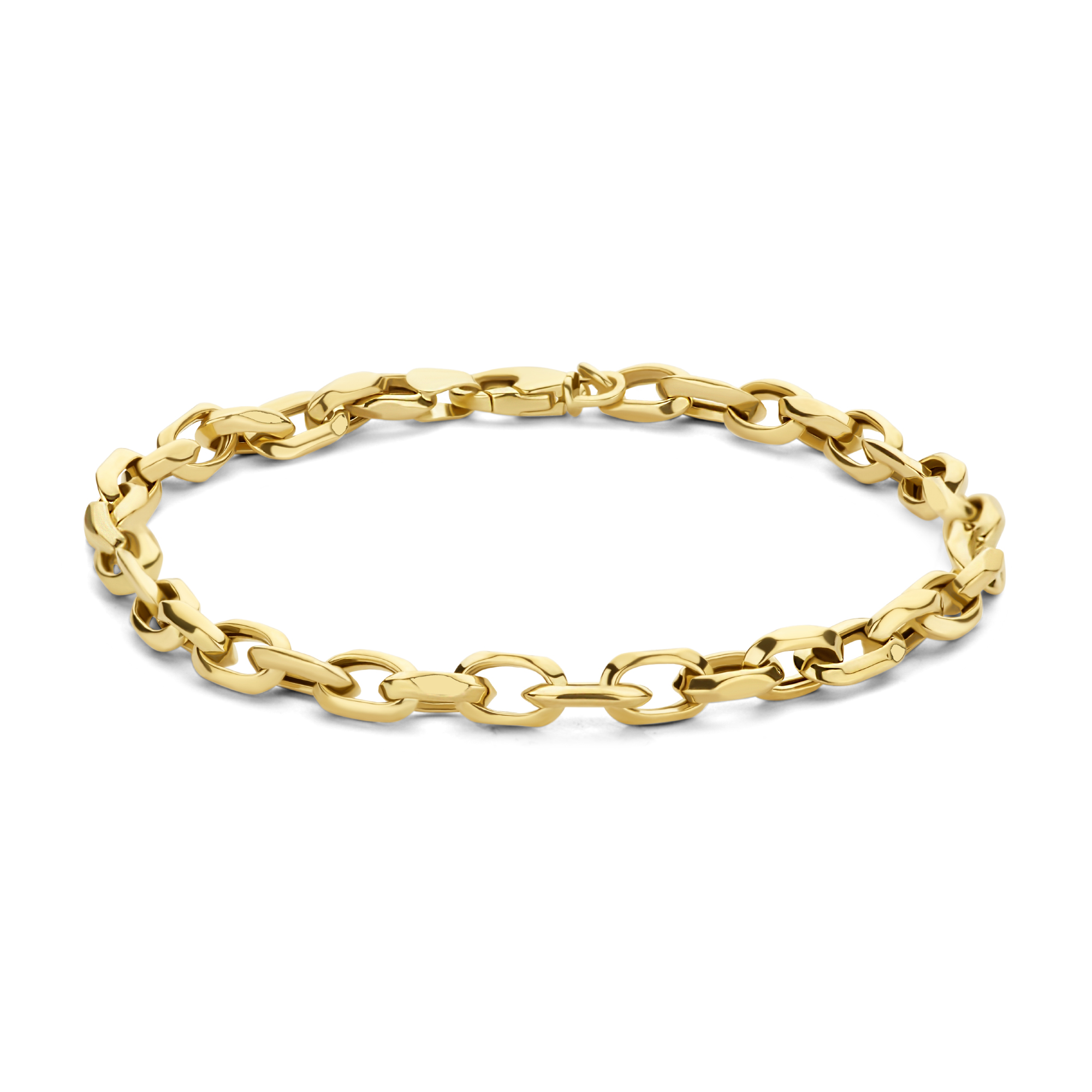 Geelgouden schakelarmband 11117