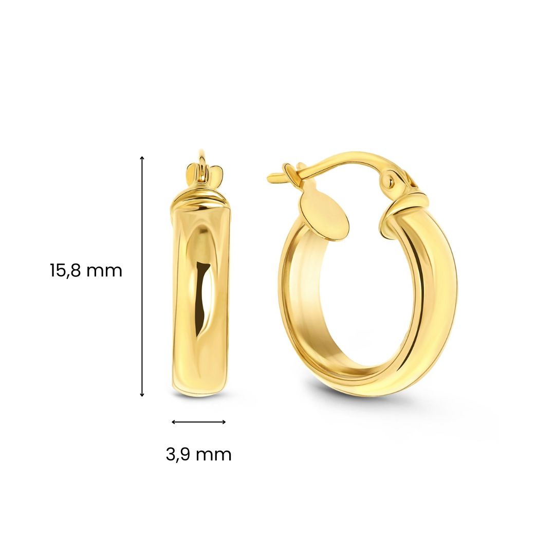 Geelgouden oorringen E122-X3OTE0004X210-Y