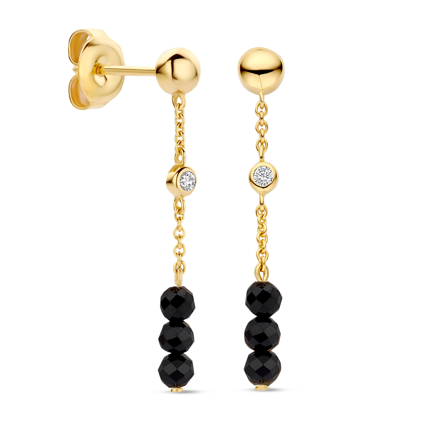 Oorhangers Pendulums Black Spinel - FJF0030063YSP