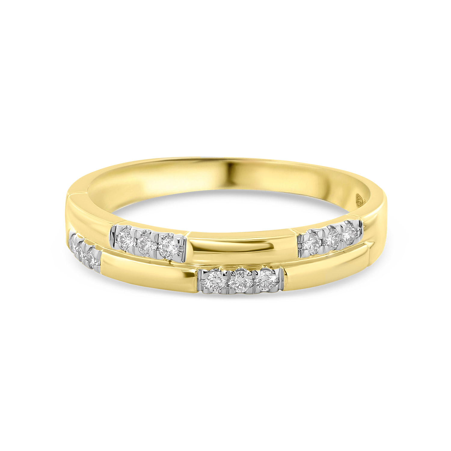 Geelgouden ring met diamanten R138-RG66431-Y